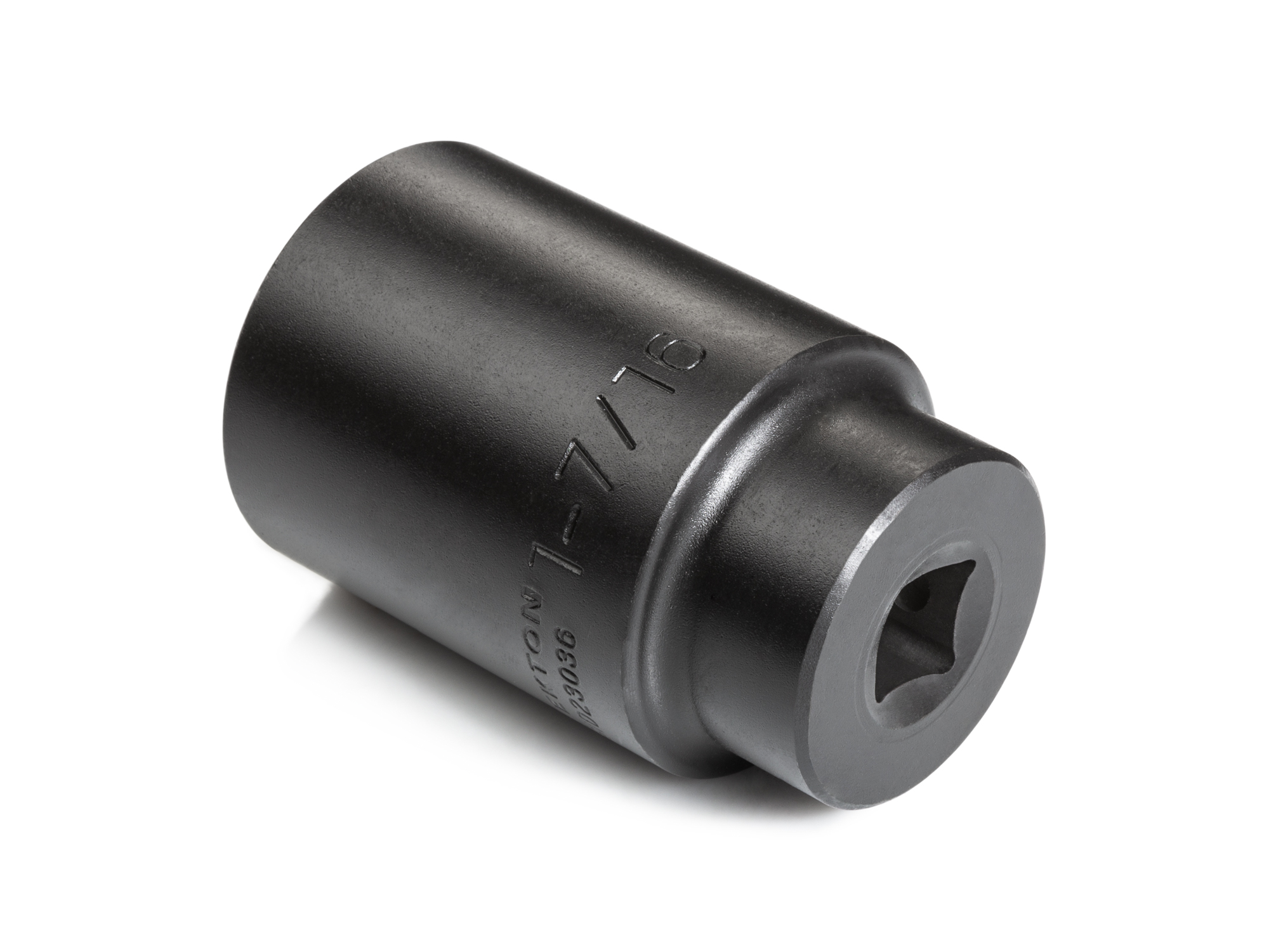 Size: 1-7/16 inch (SAE) 6-point deep individual impact socket. Has a high-visibility laser etched size marking and a permanent stamped size marking. SID23036.