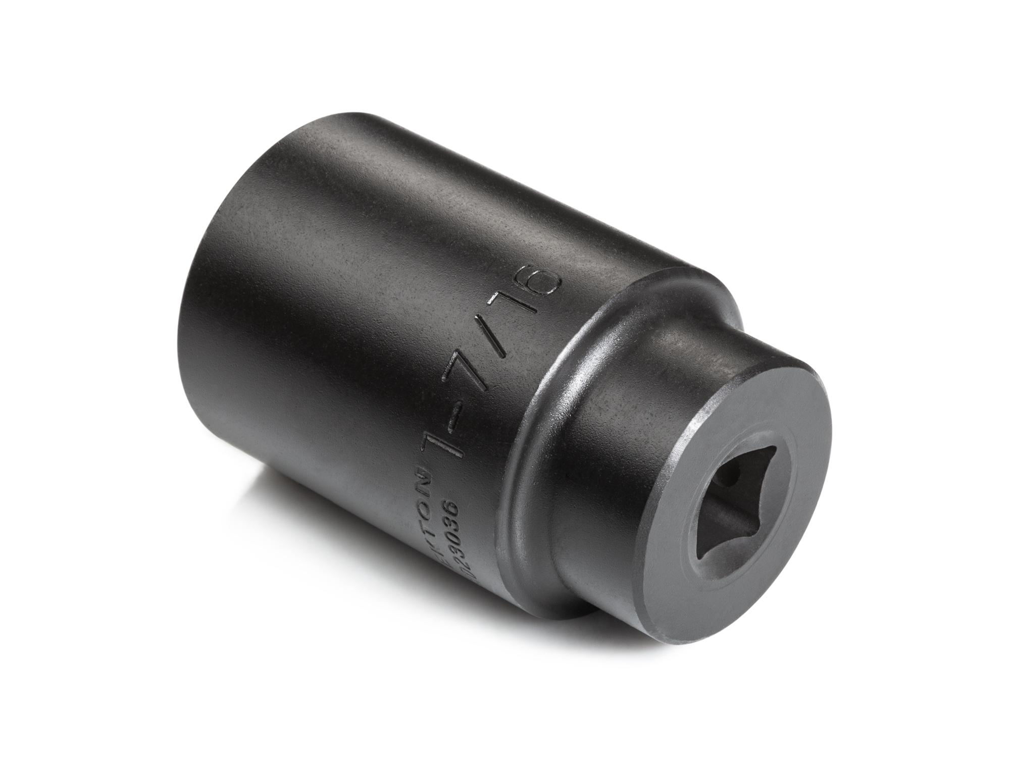 Back angle view of Tekton impact drive 6-point socket. Item #SID23036