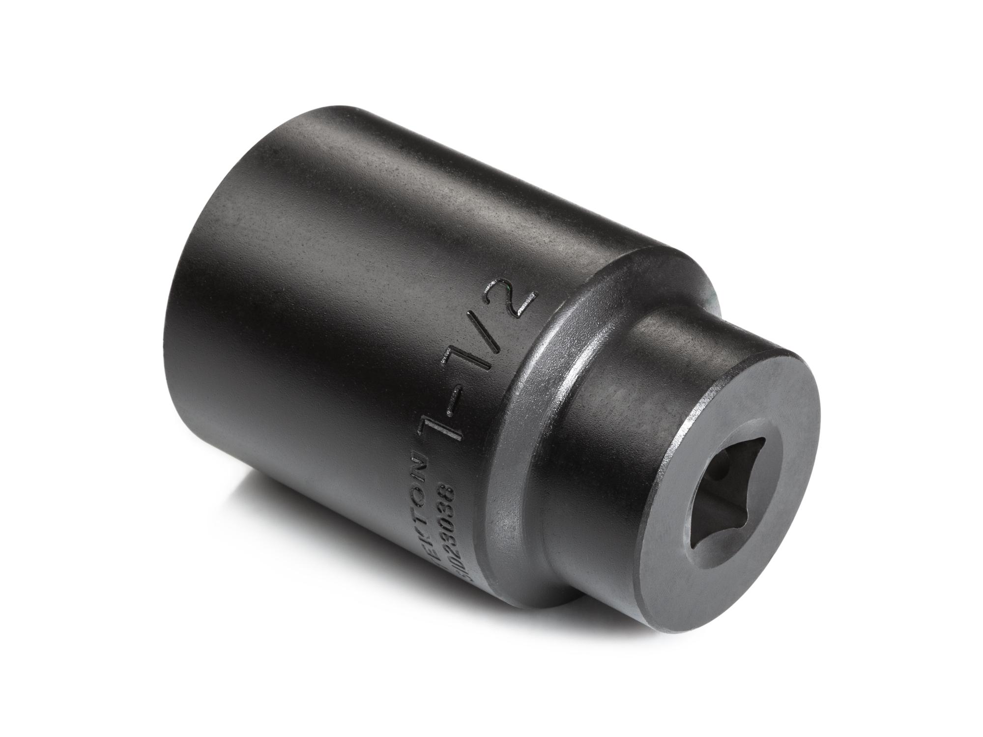 Back angle view of Tekton impact drive 6-point socket. Item #SID23038
