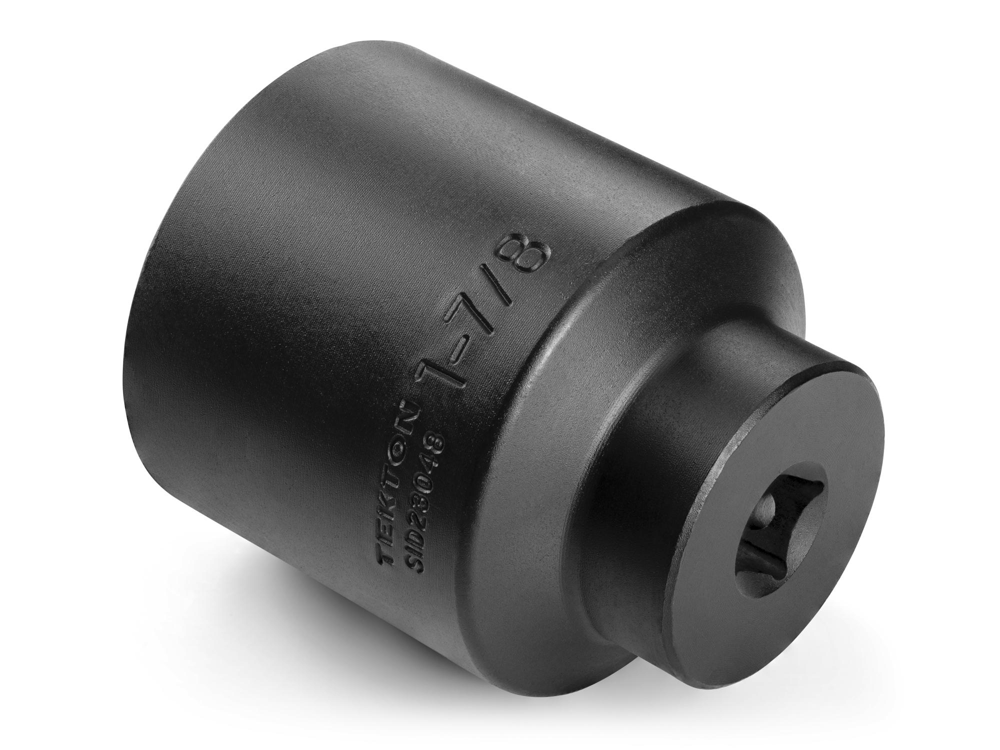 Back angle view of Tekton impact drive 6-point socket. Item #SID23048