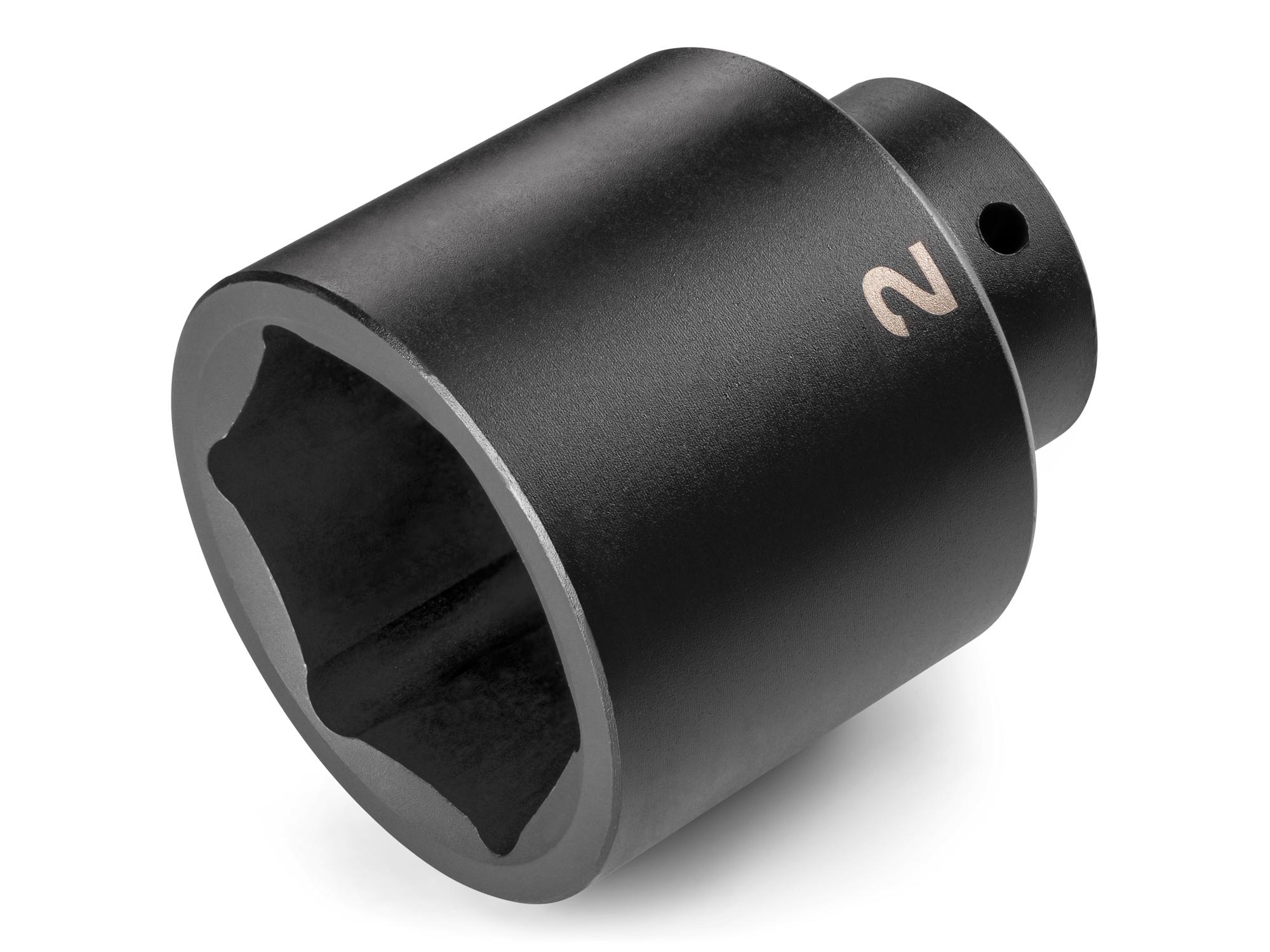 Front-right angle view of Tekton impact drive 6-point socket. Item #SID23051