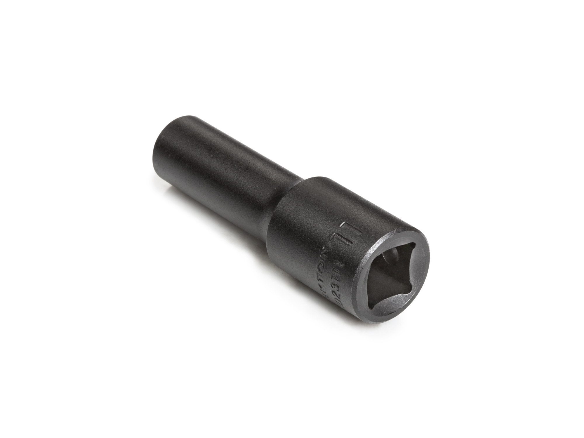 Size: 11 mm (Metric) 6-point deep individual impact socket. Has a high-visibility laser etched size marking and a permanent stamped size marking. SID23111.