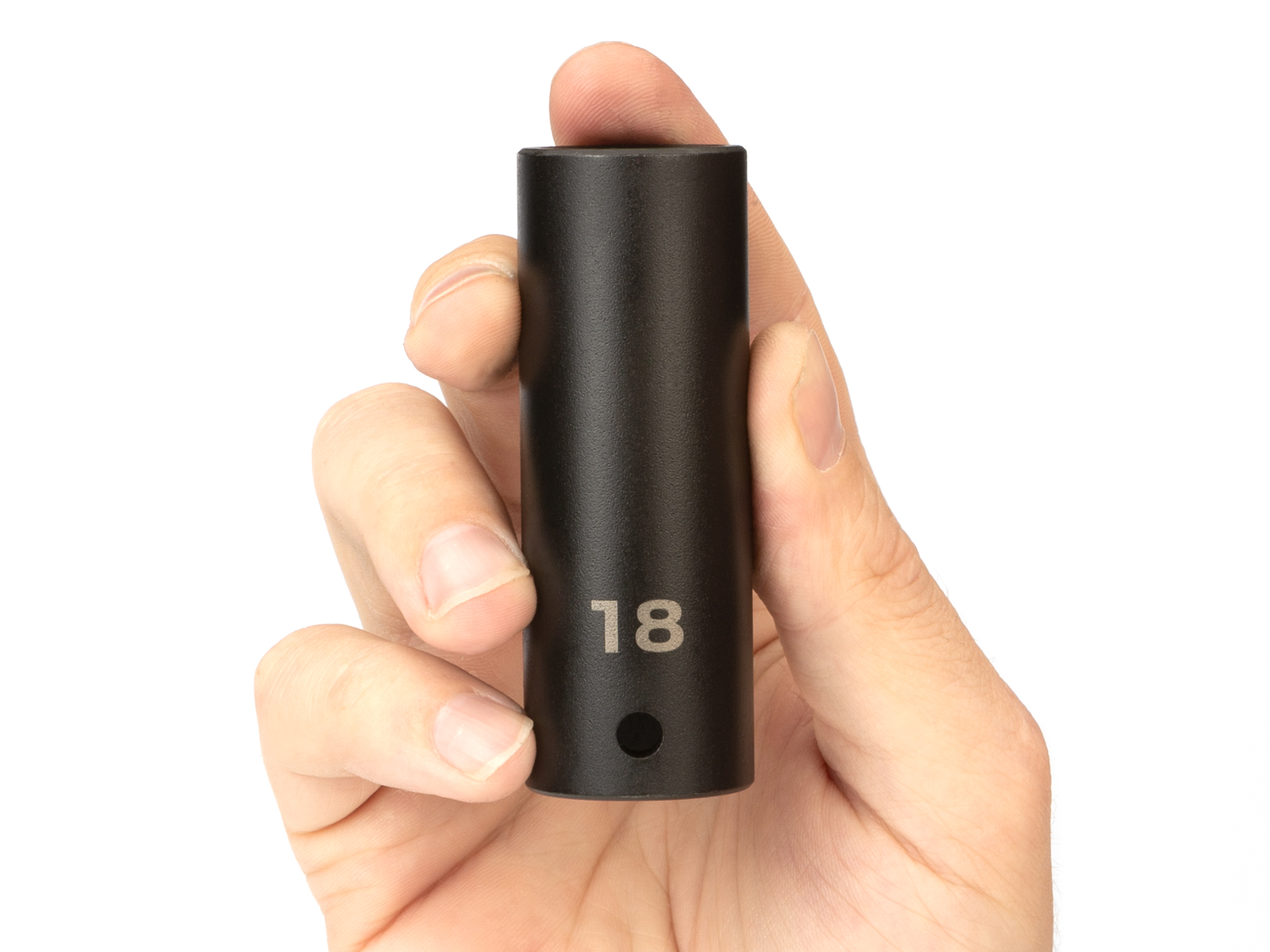 1/2 Inch Drive x 18 mm Deep 6-Point Impact Socket | TEKTON