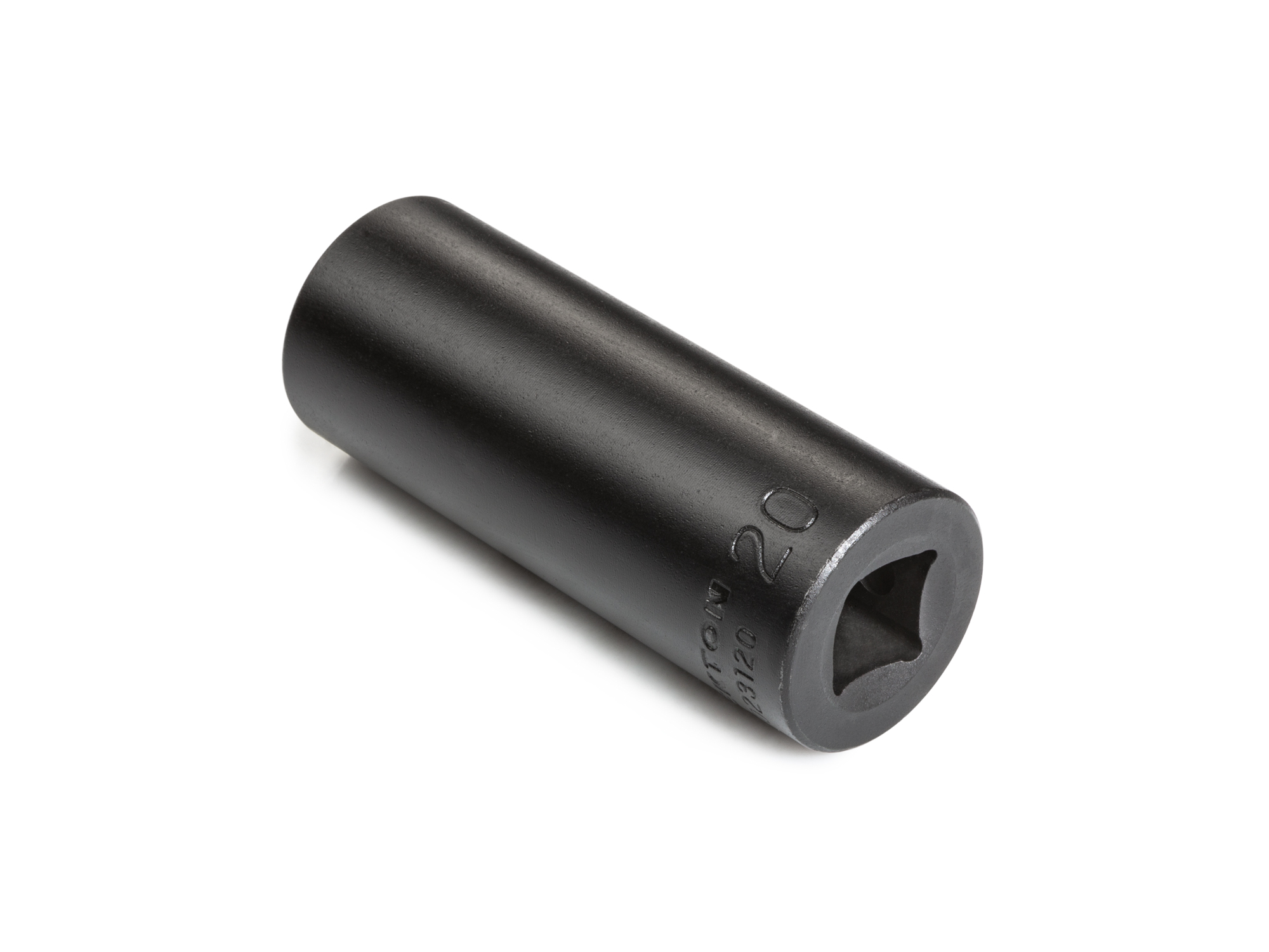 Size: 20 mm (Metric) 6-point deep individual impact socket. Has a high-visibility laser etched size marking and a permanent stamped size marking. SID23120.