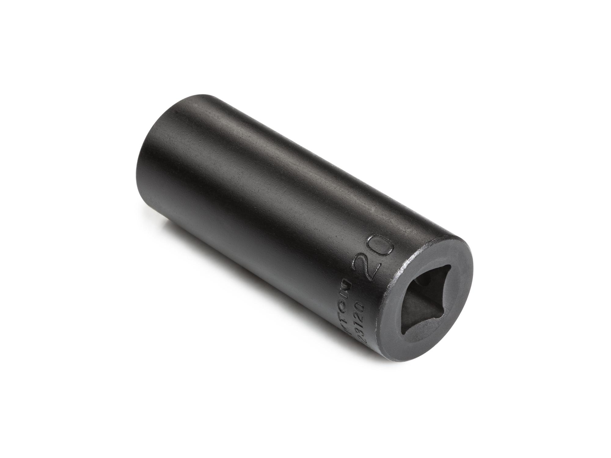 Back angle view of Tekton impact drive 6-point socket. Item #SID23120