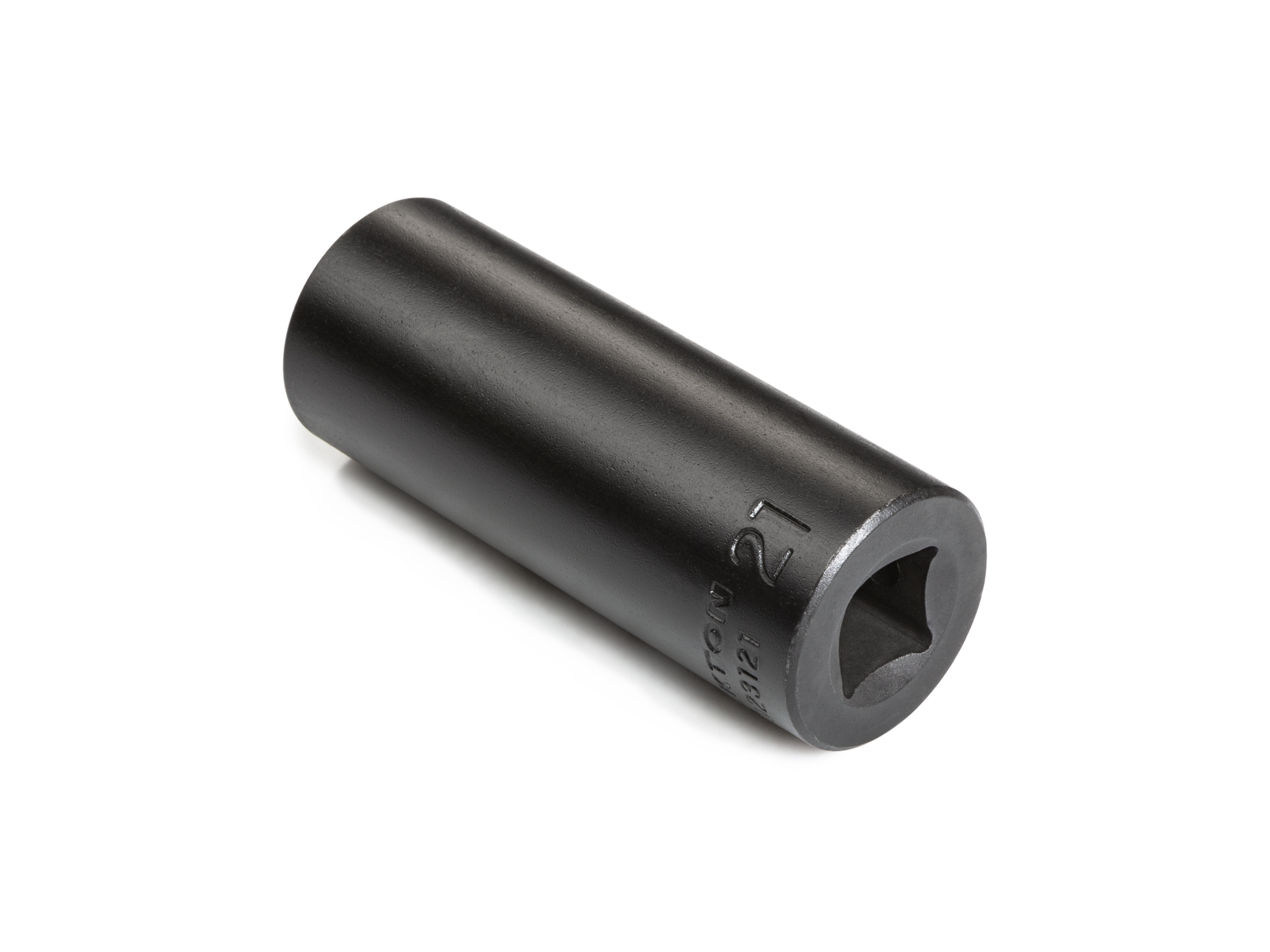 Size: 21 mm (Metric) 6-point deep individual impact socket. Has a high-visibility laser etched size marking and a permanent stamped size marking. SID23121.