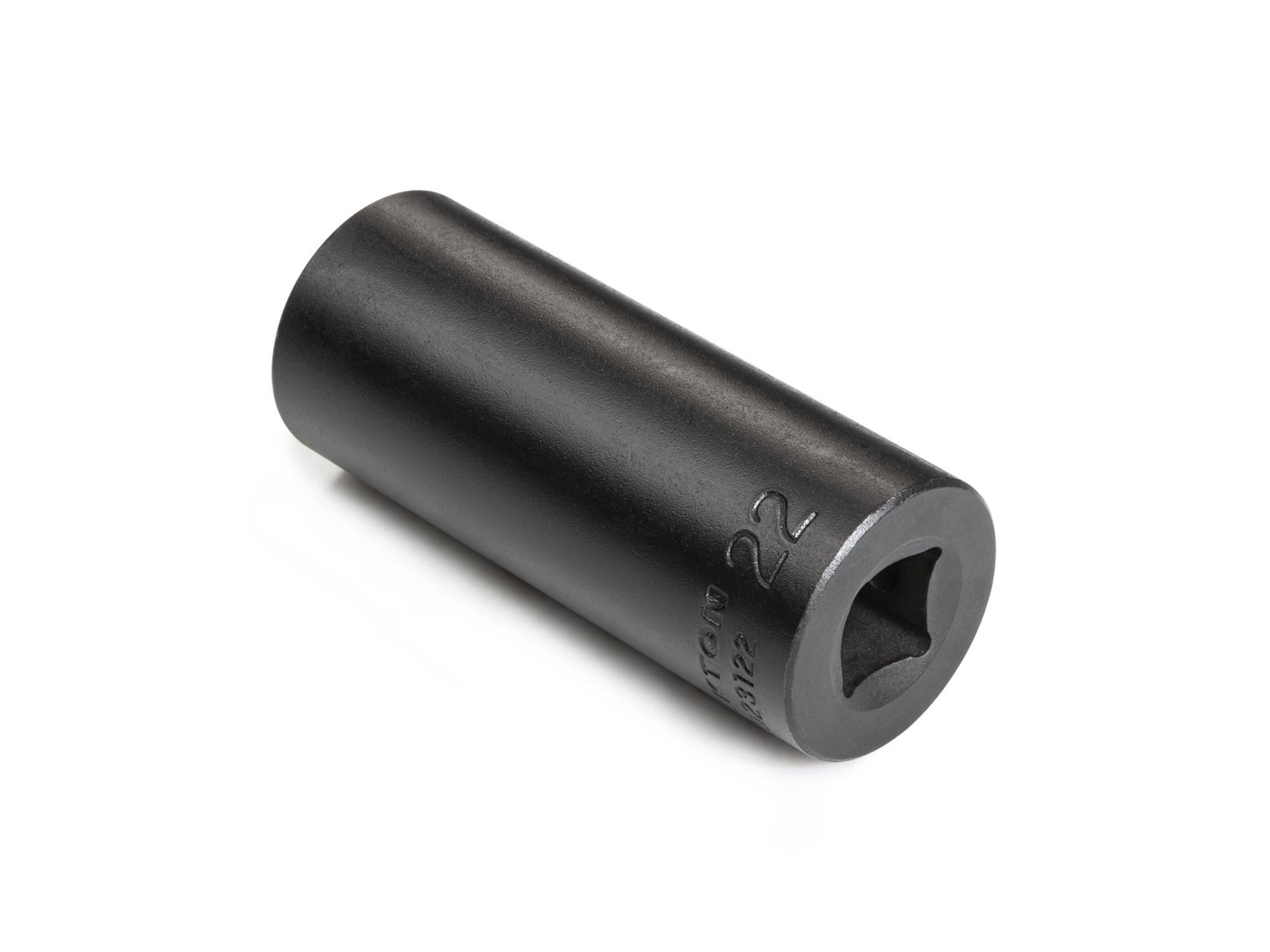 Back angle view of Tekton impact drive 6-point socket. Item #SID23122