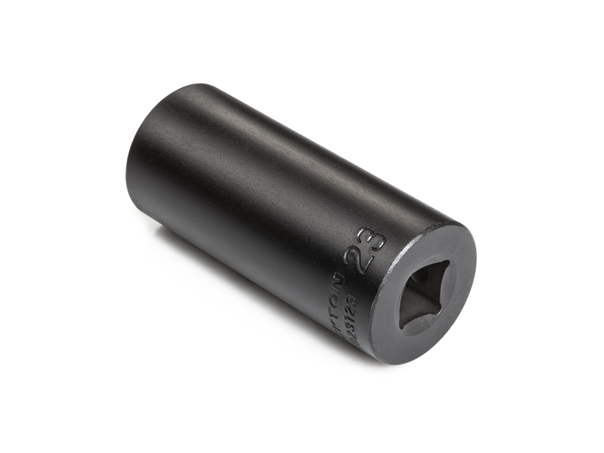 Size: 23 mm (Metric) 6-point deep individual impact socket. Has a high-visibility laser etched size marking and a permanent stamped size marking. SID23123.