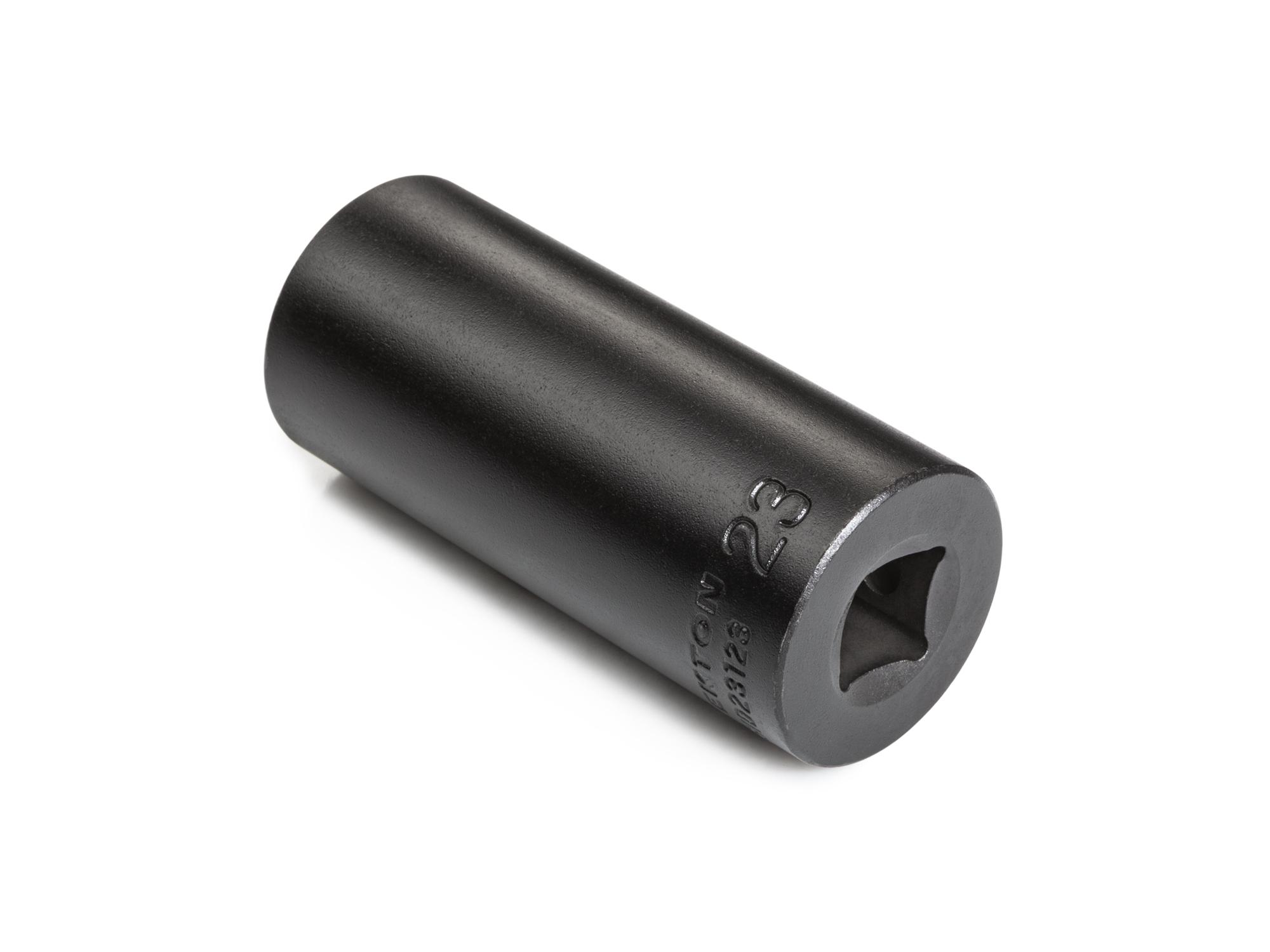 Back angle view of Tekton impact drive 6-point socket. Item #SID23123