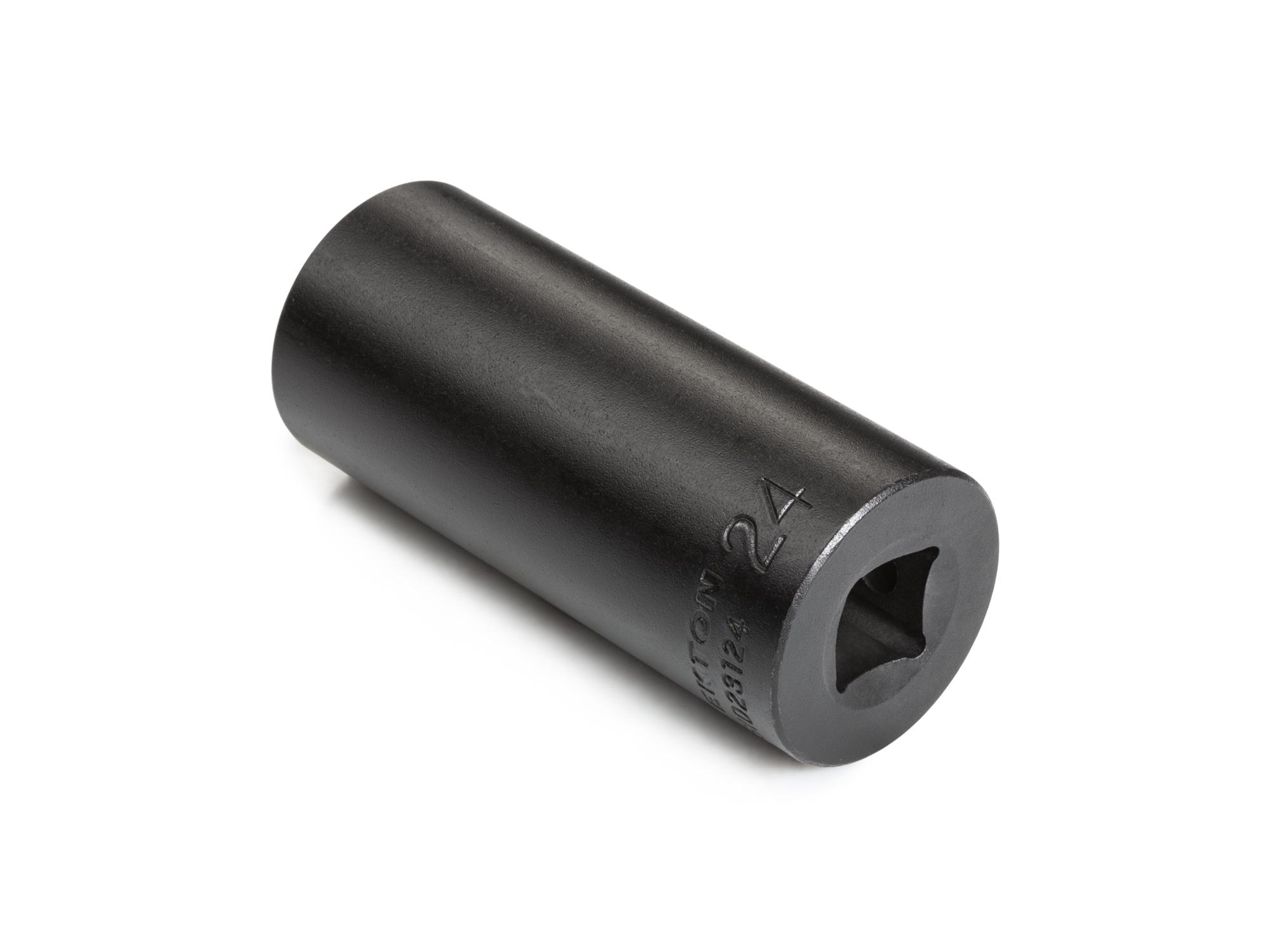 Back angle view of Tekton impact drive 6-point socket. Item #SID23124