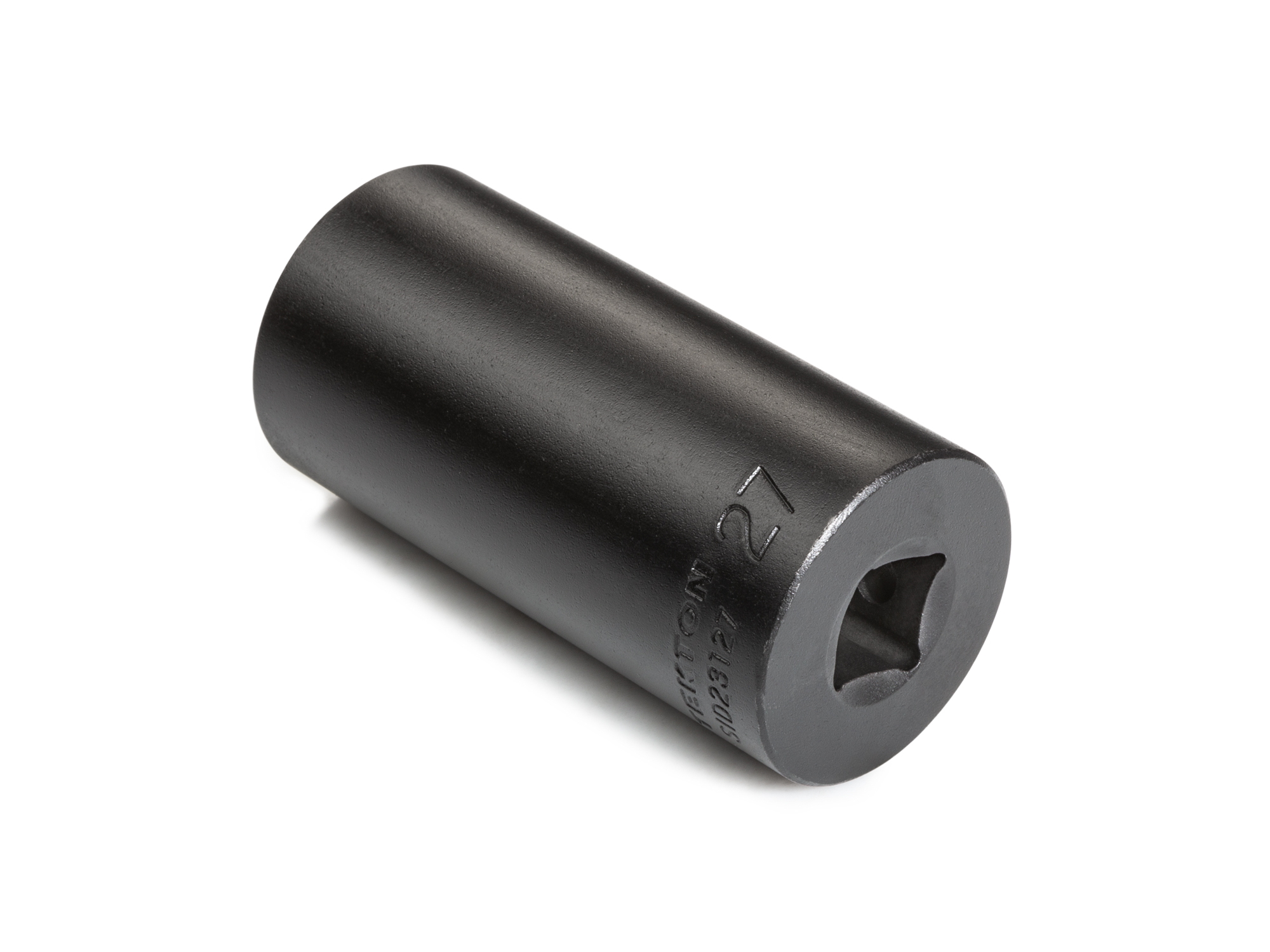 Size: 27 mm (Metric) 6-point deep individual impact socket. Has a high-visibility laser etched size marking and a permanent stamped size marking. SID23127.