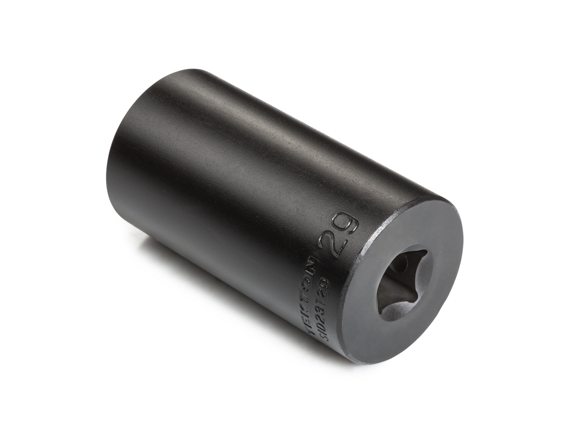 Size: 29 mm (Metric) 6-point deep individual impact socket. Has a high-visibility laser etched size marking and a permanent stamped size marking. SID23129.