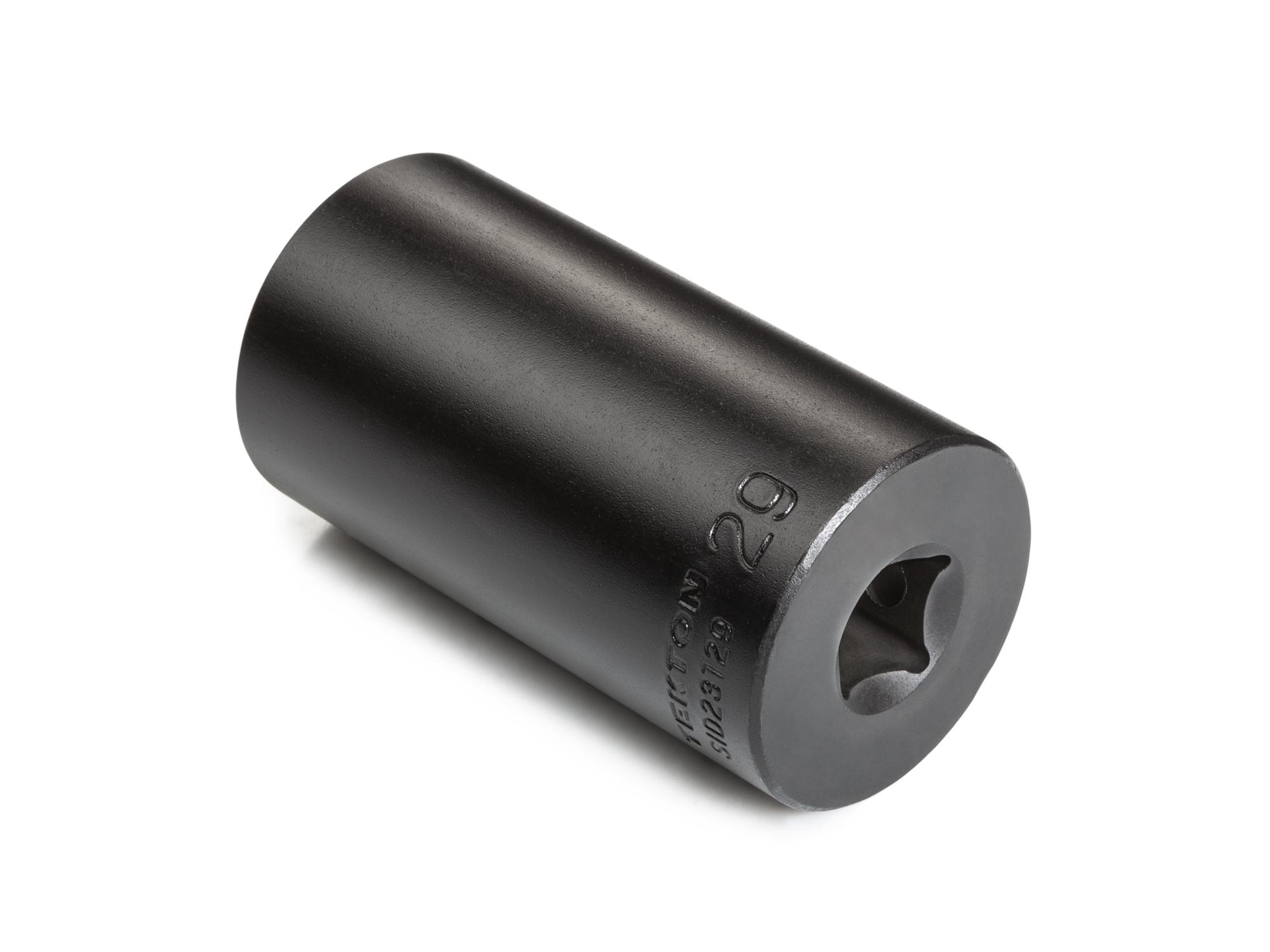 Back angle view of Tekton impact drive 6-point socket. Item #SID23129