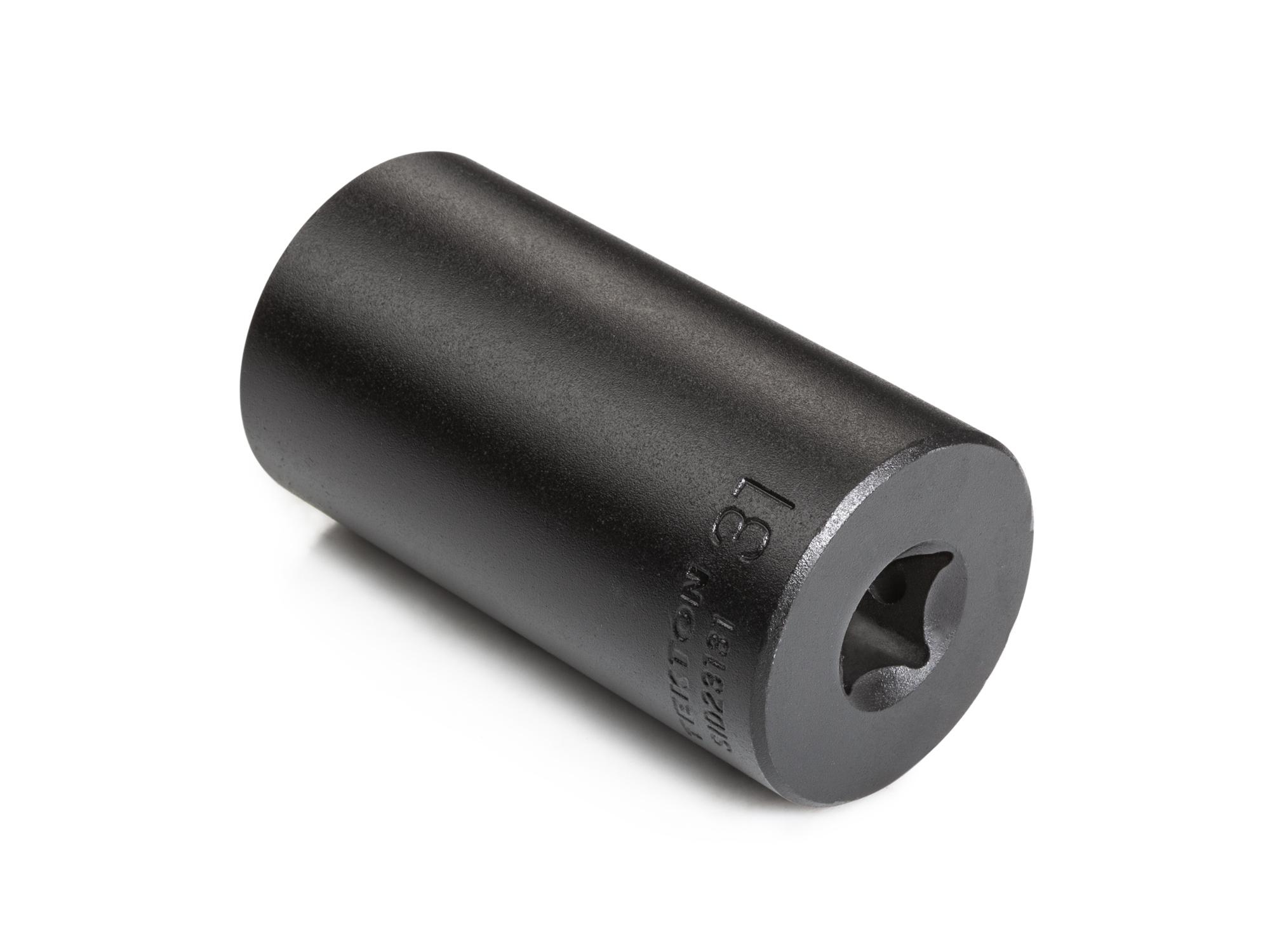 Back angle view of Tekton impact drive 6-point socket. Item #SID23131