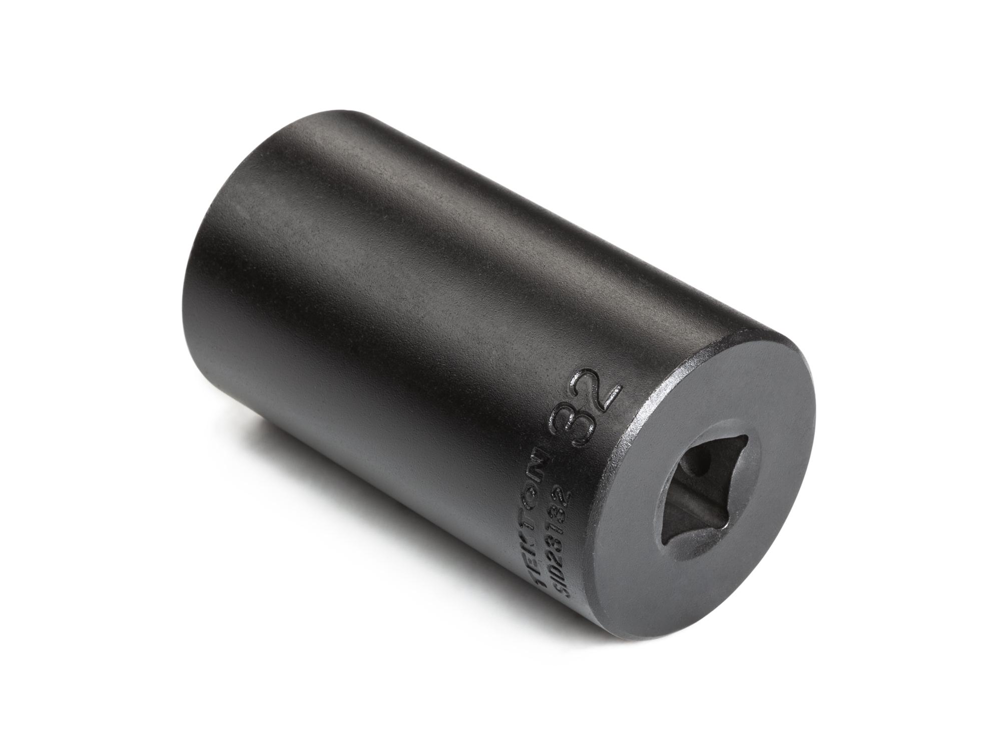 Back angle view of Tekton impact drive 6-point socket. Item #SID23132