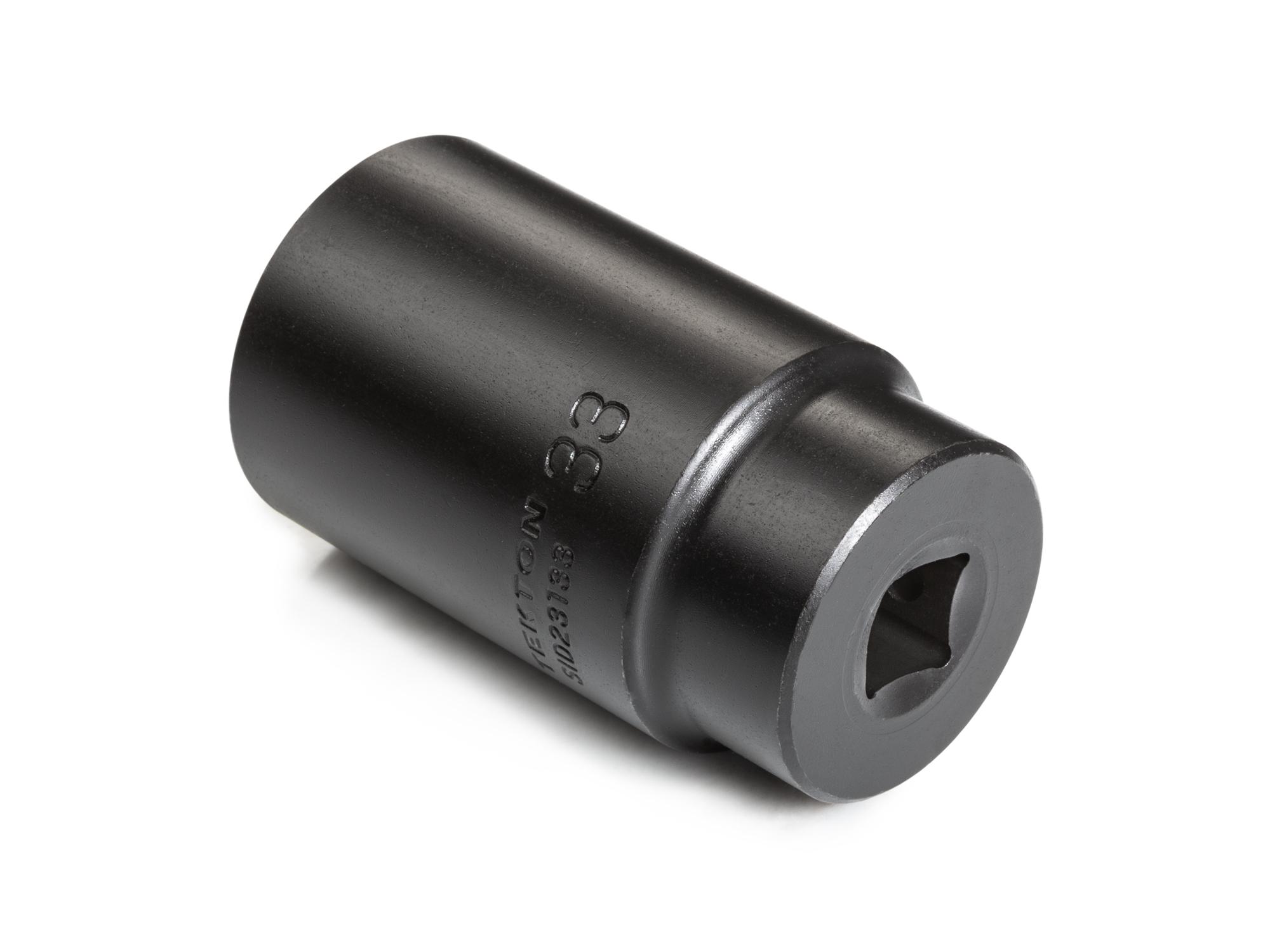 Back angle view of Tekton impact drive 6-point socket. Item #SID23133