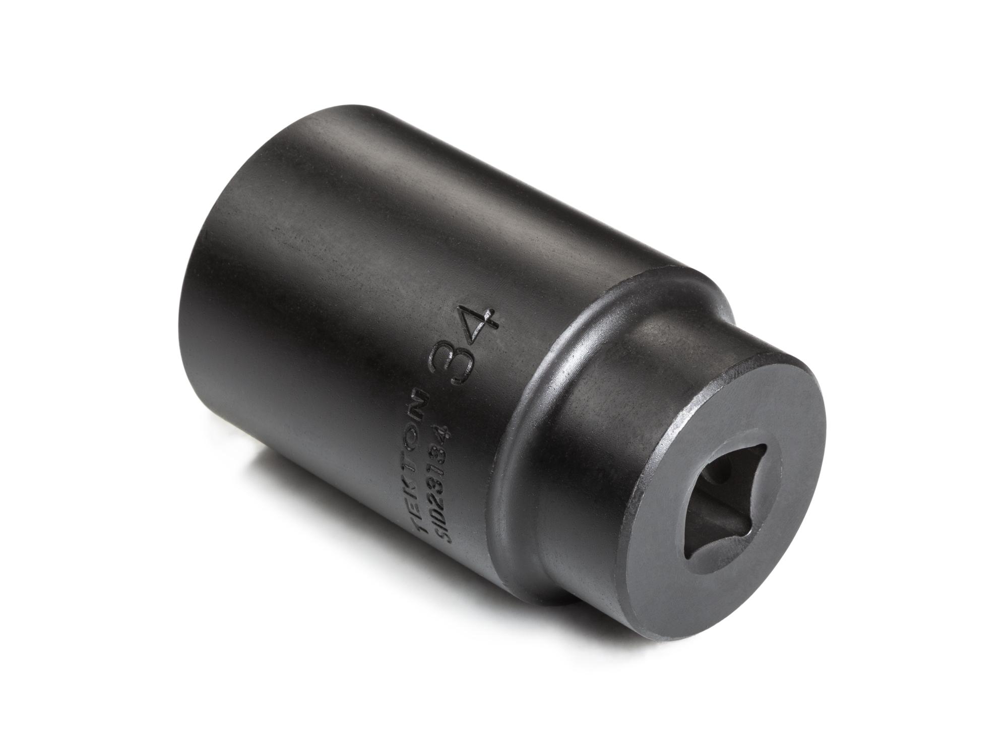 Back angle view of Tekton impact drive 6-point socket. Item #SID23134