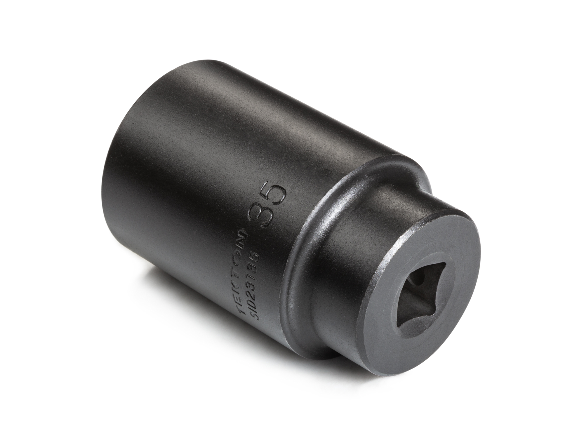 Size: 35 mm (Metric) 6-point deep individual impact socket. Has a high-visibility laser etched size marking and a permanent stamped size marking. SID23135.