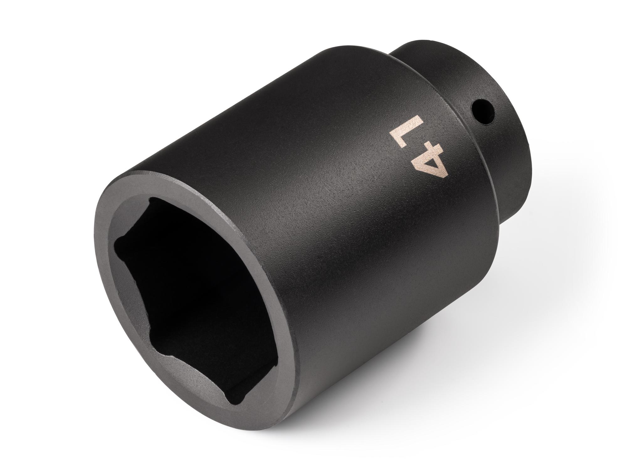 Front-right angle view of Tekton impact drive 6-point socket. Item #SID23141