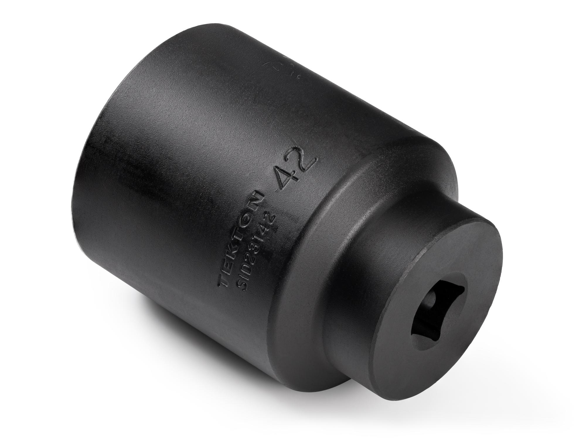 Back angle view of Tekton impact drive 6-point socket. Item #SID23142