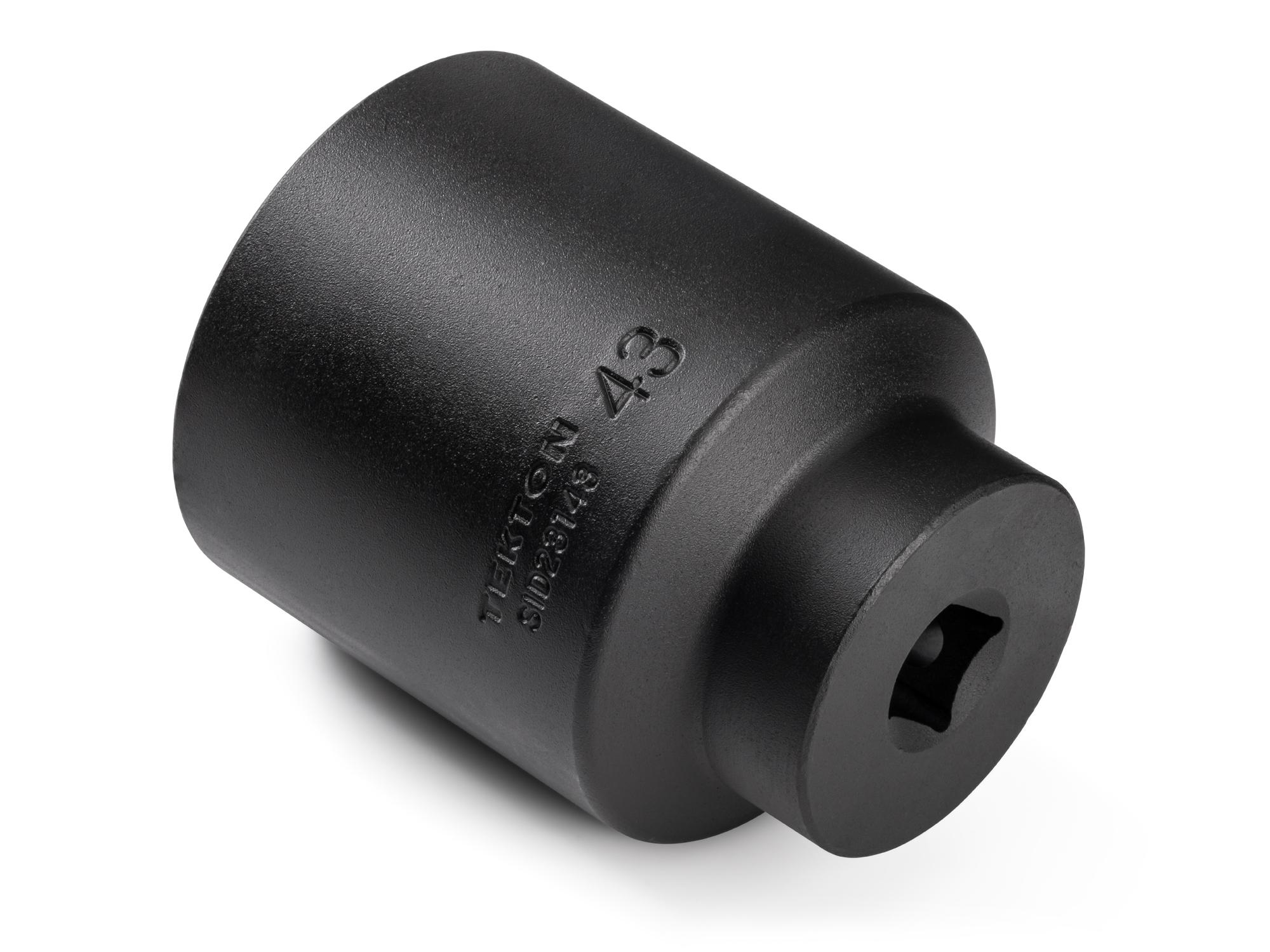 Back angle view of Tekton impact drive 6-point socket. Item #SID23143