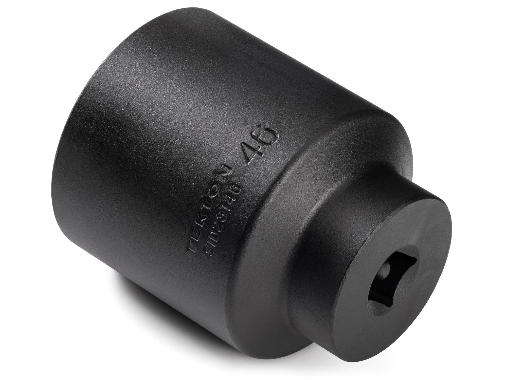 Back angle view of Tekton impact drive 6-point socket. Item #SID23146