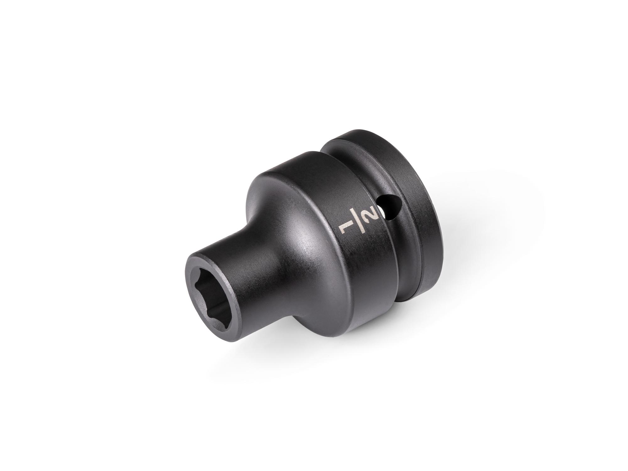 Front-right angle view of Tekton impact drive 6-point socket. Item #SID32013