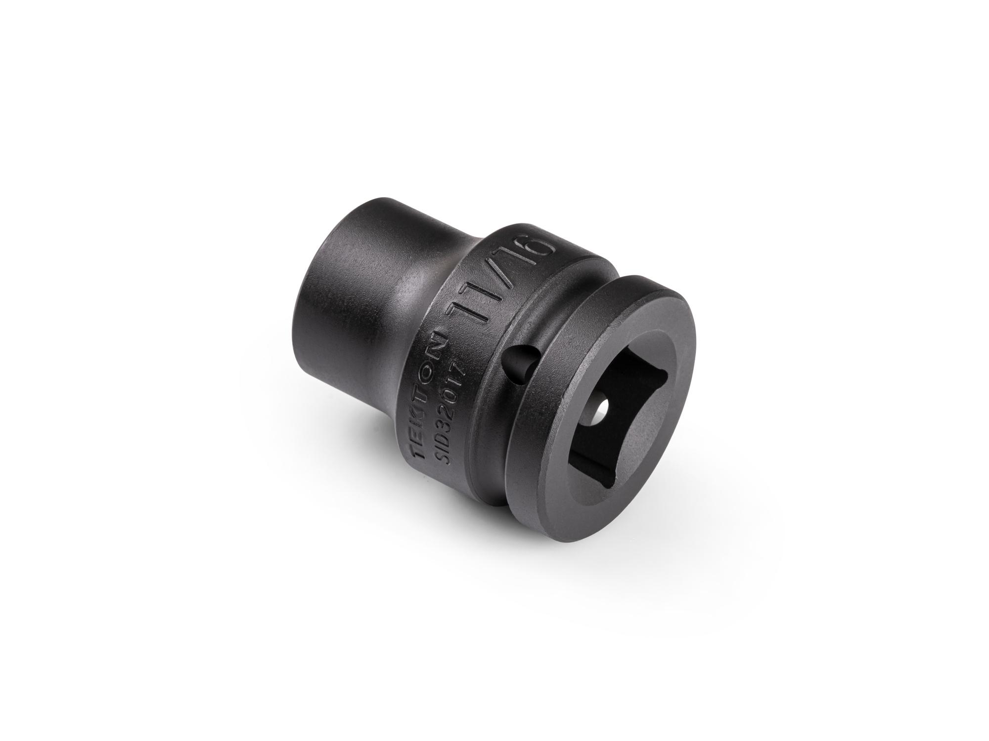 Back angle view of Tekton impact drive 6-point socket. Item #SID32017
