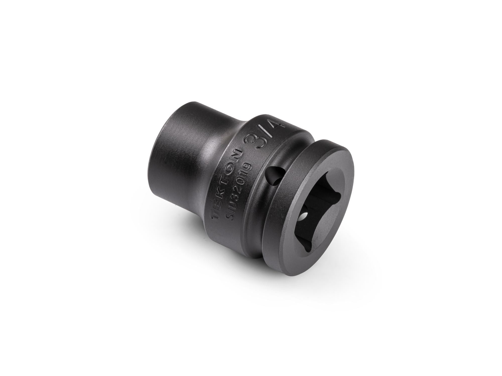 Back angle view of Tekton impact drive 6-point socket. Item #SID32019