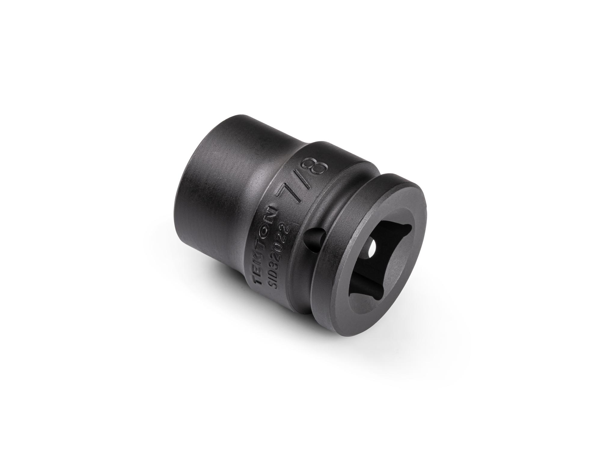 Back angle view of Tekton impact drive 6-point socket. Item #SID32022