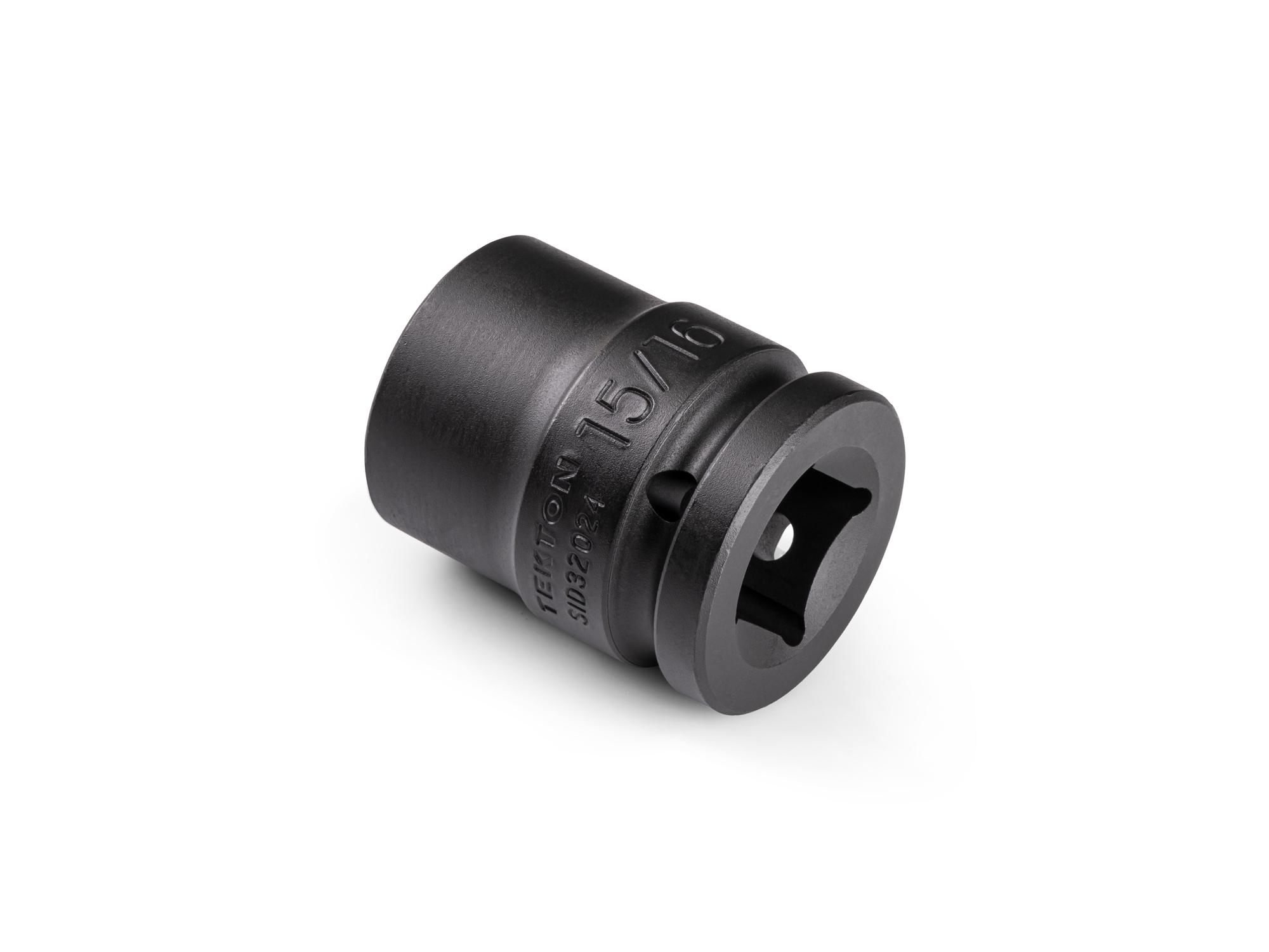 Back angle view of Tekton impact drive 6-point socket. Item #SID32024