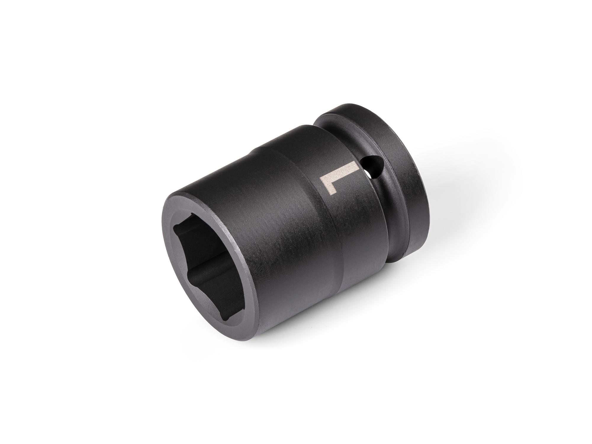 Front-right angle view of Tekton impact drive 6-point socket. Item #SID32025
