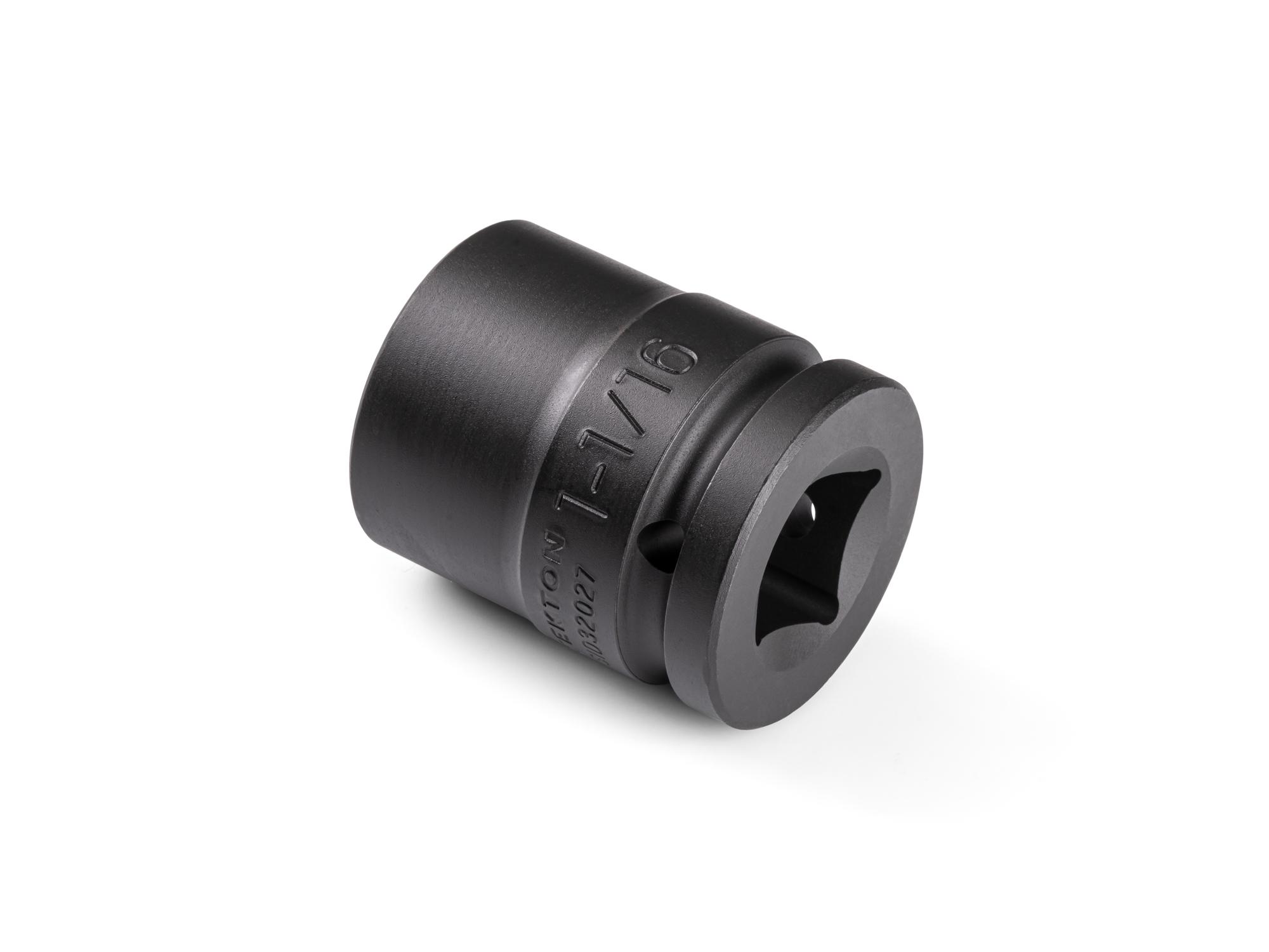 Back angle view of Tekton impact drive 6-point socket. Item #SID32027