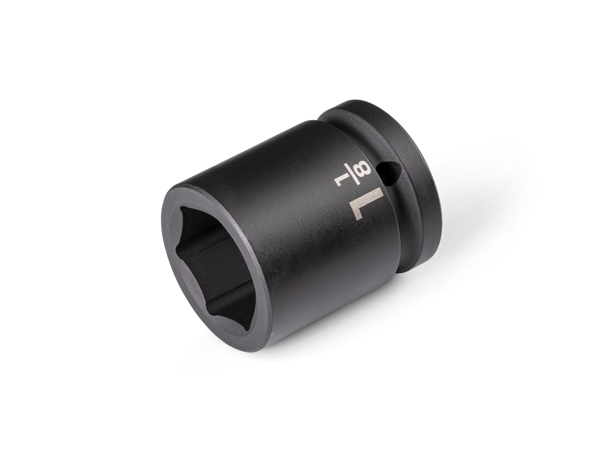 Front-right angle view of Tekton impact drive 6-point socket. Item #SID32029