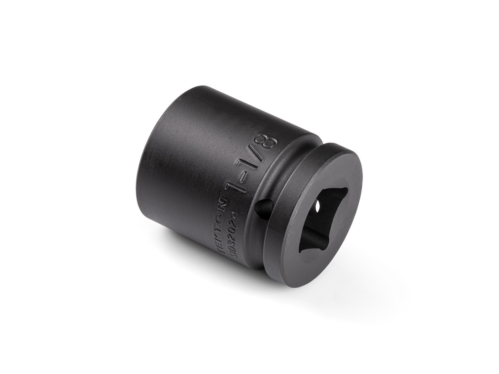 Back angle view of Tekton impact drive 6-point socket. Item #SID32029