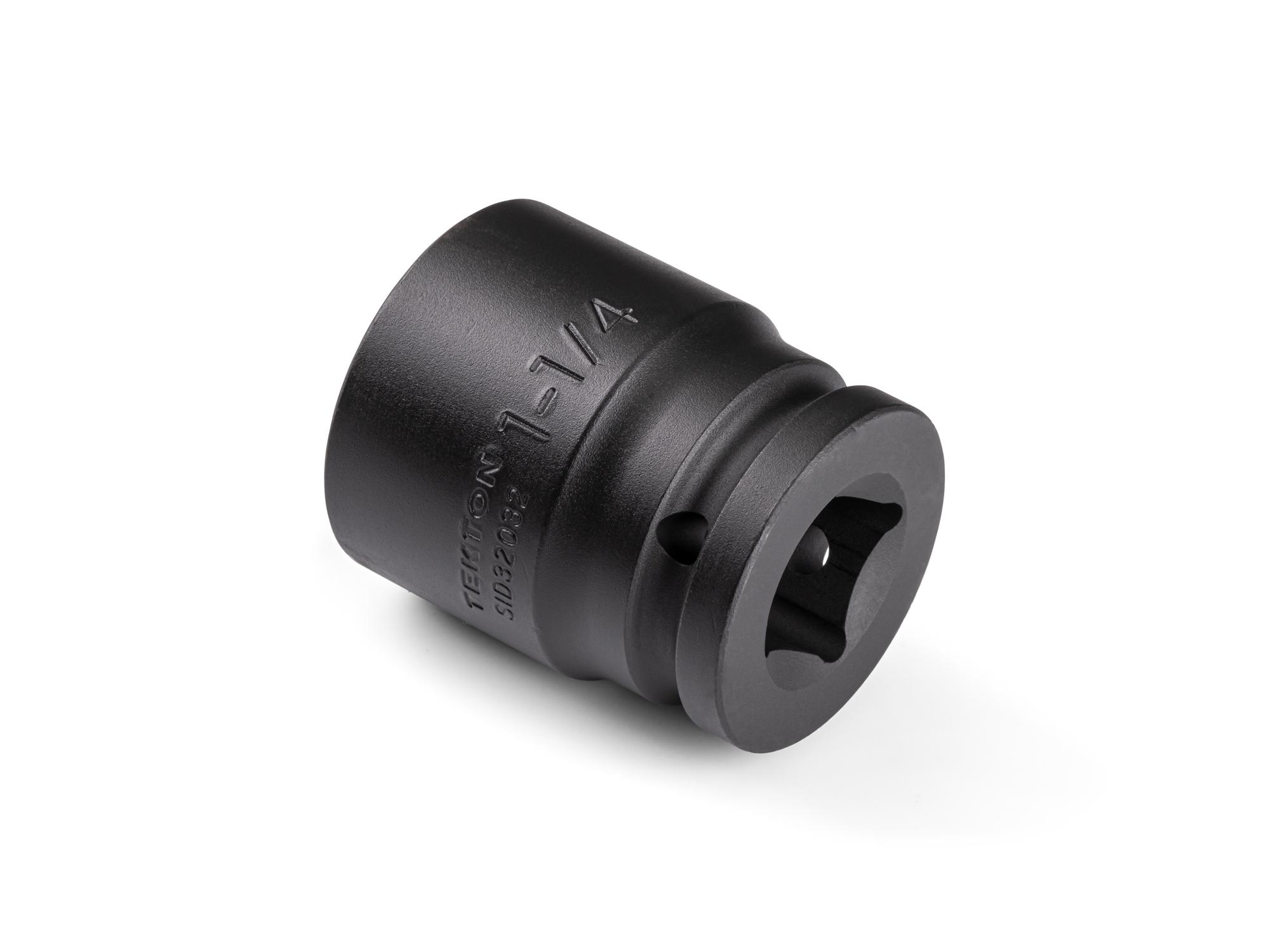 Back angle view of Tekton impact drive 6-point socket. Item #SID32032
