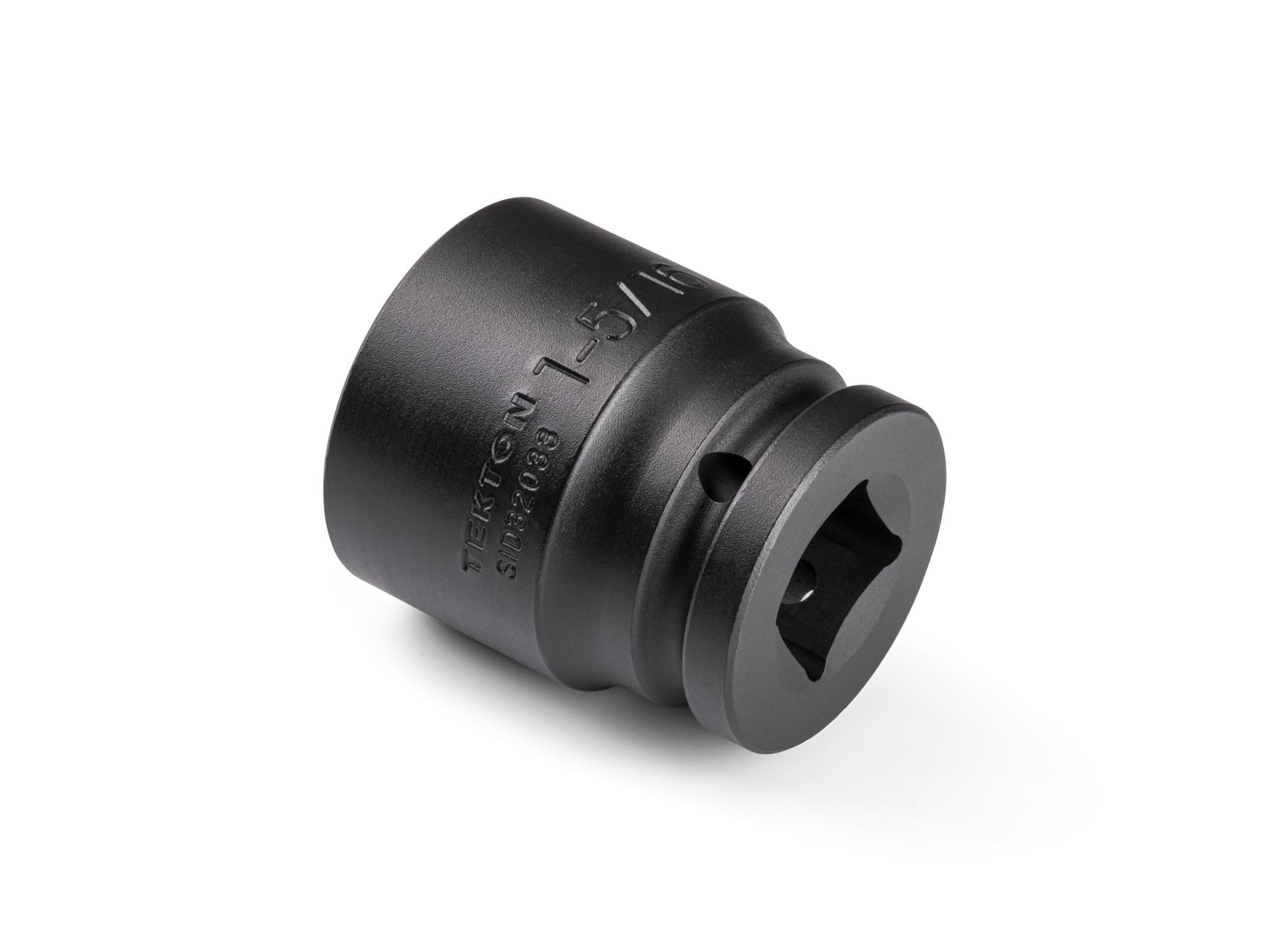 Back angle view of Tekton impact drive 6-point socket. Item #SID32033