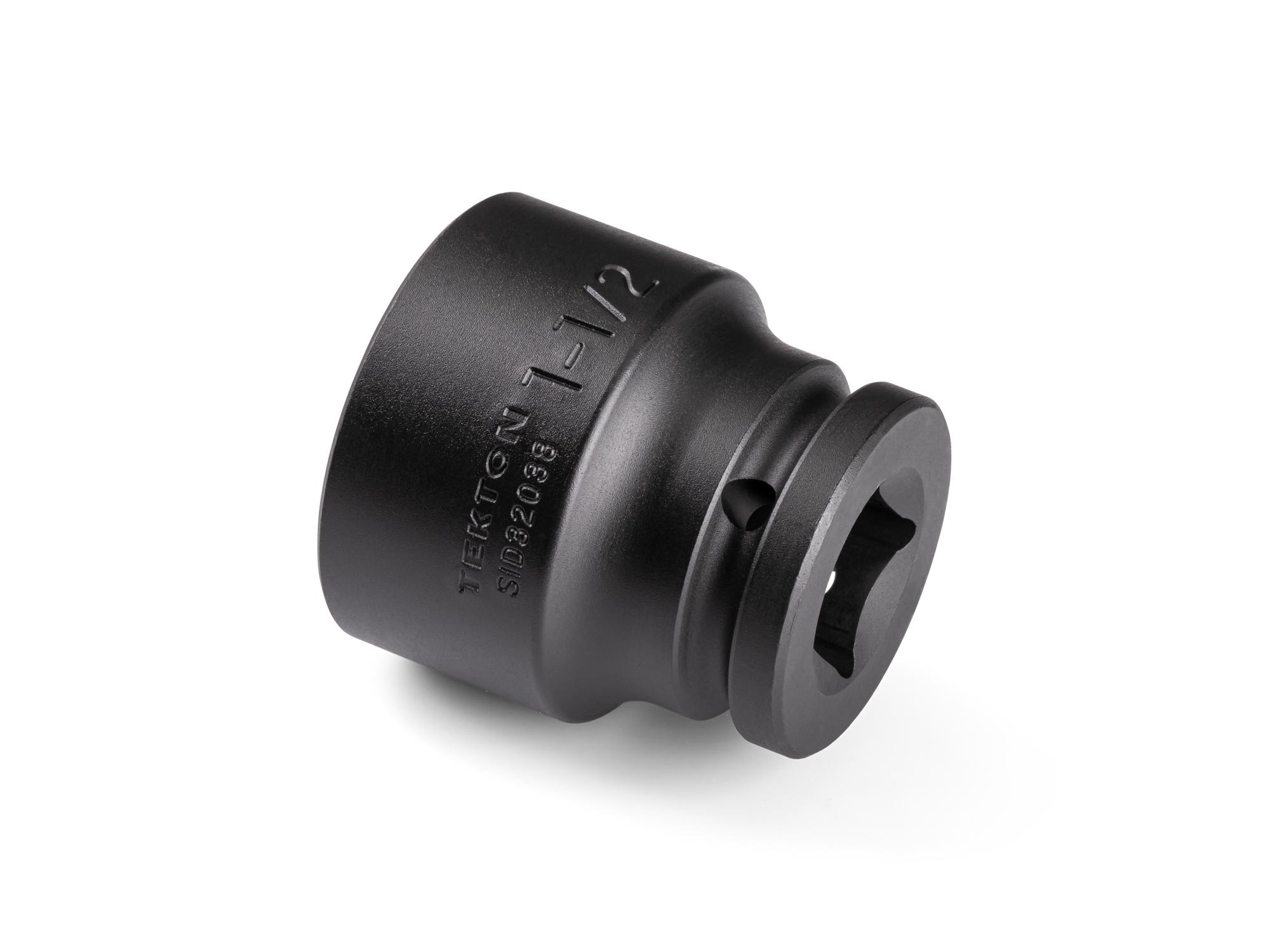 Back angle view of Tekton impact drive 6-point socket. Item #SID32038