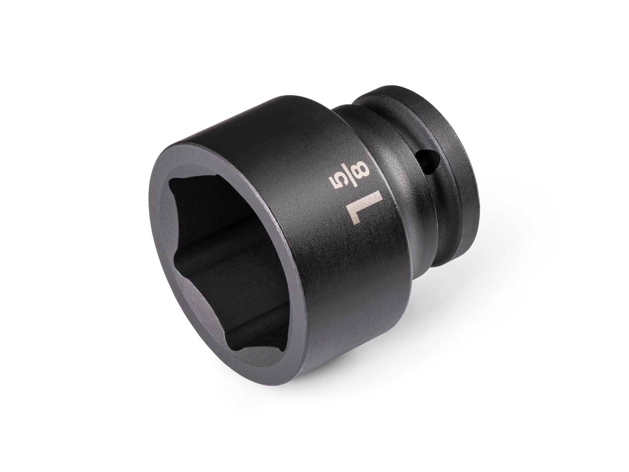 Front-right angle view of Tekton impact drive 6-point socket. Item #SID32041