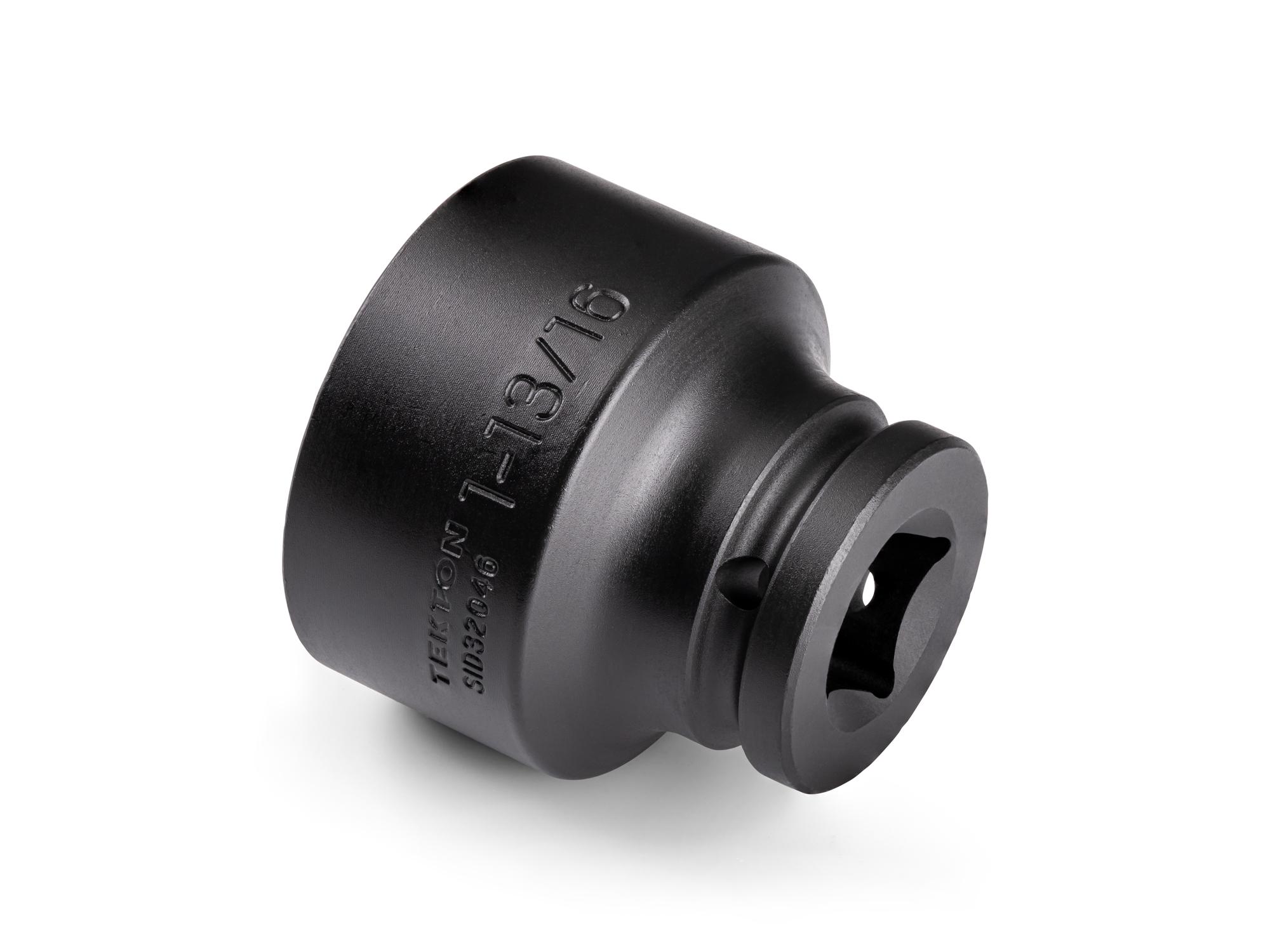 Back angle view of Tekton impact drive 6-point socket. Item #SID32046