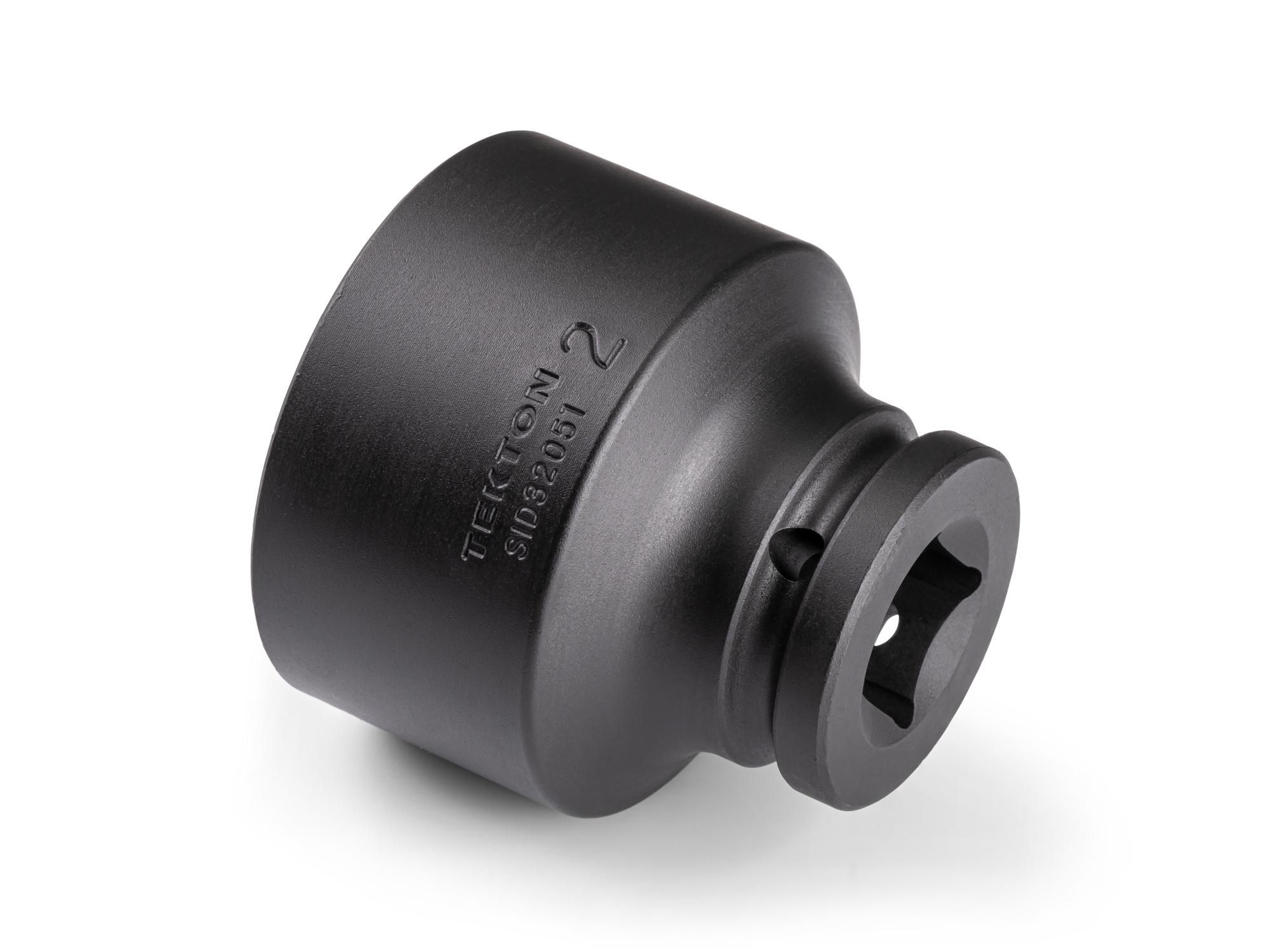 Back angle view of Tekton impact drive 6-point socket. Item #SID32051