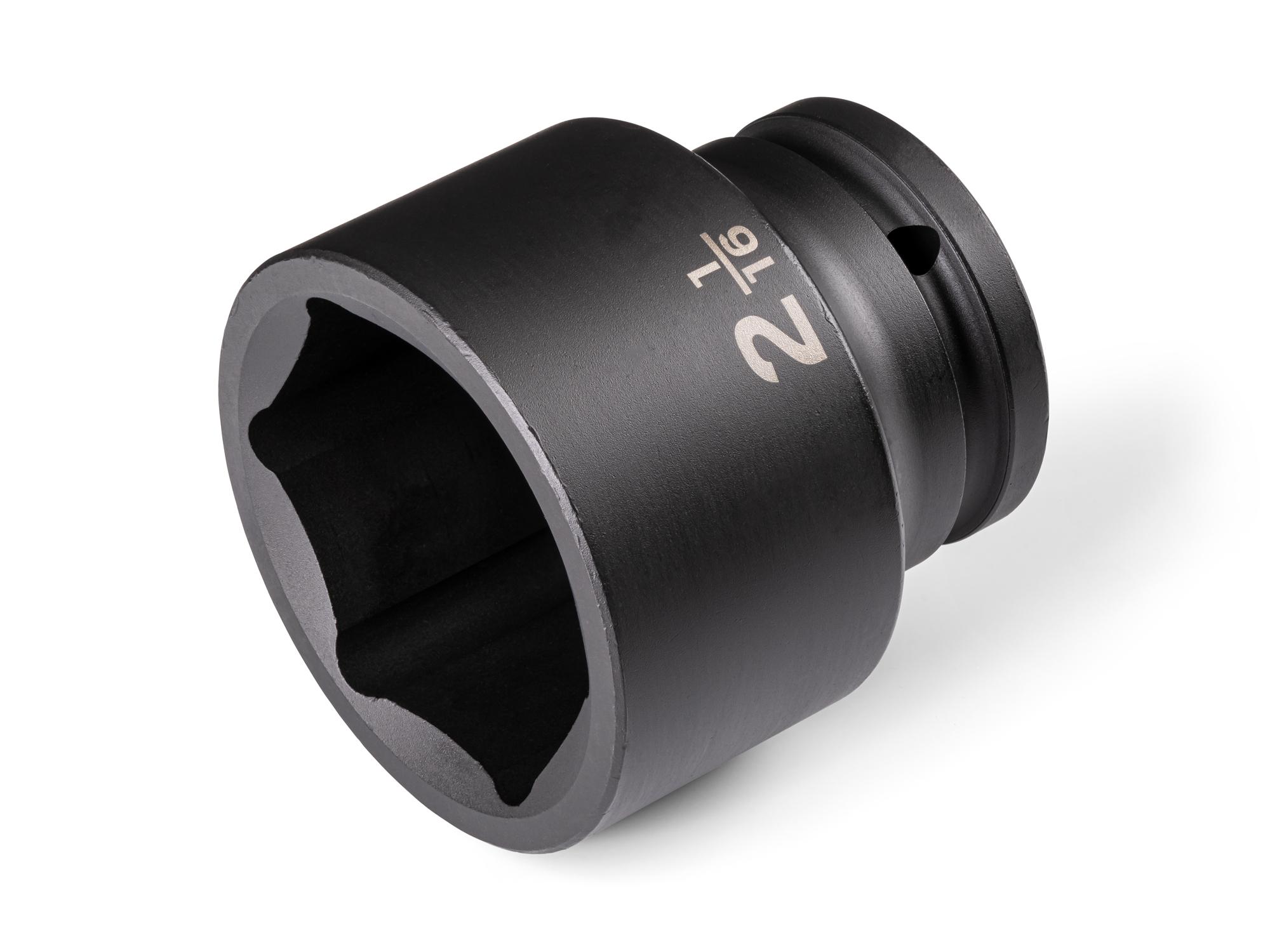 Front-right angle view of Tekton impact drive 6-point socket. Item #SID32052