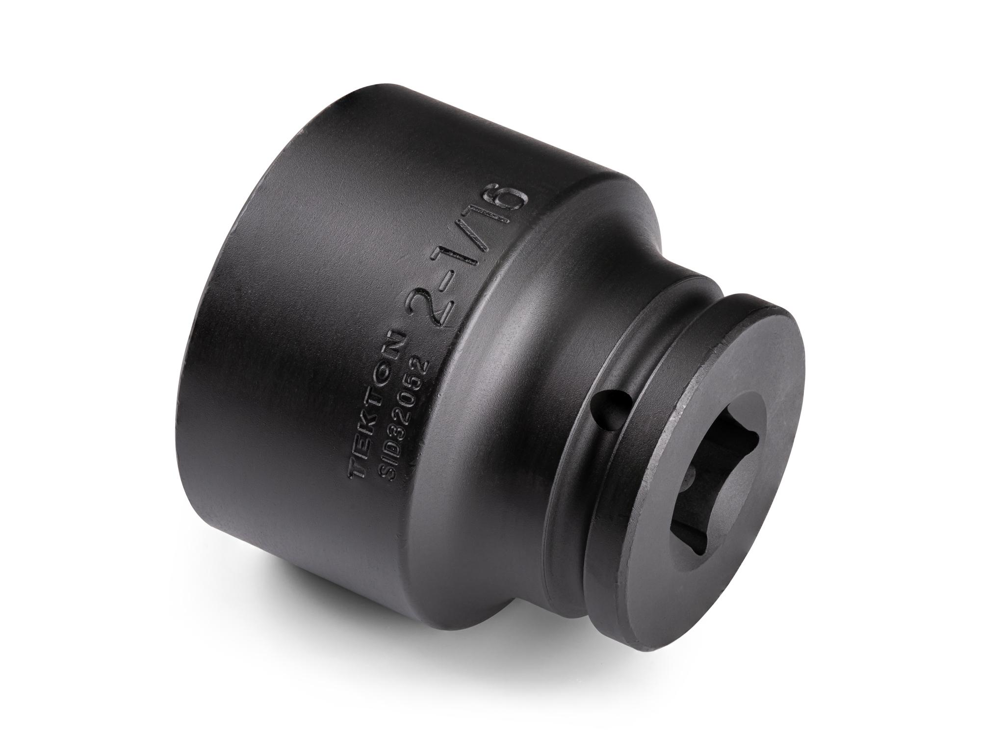 Back angle view of Tekton impact drive 6-point socket. Item #SID32052