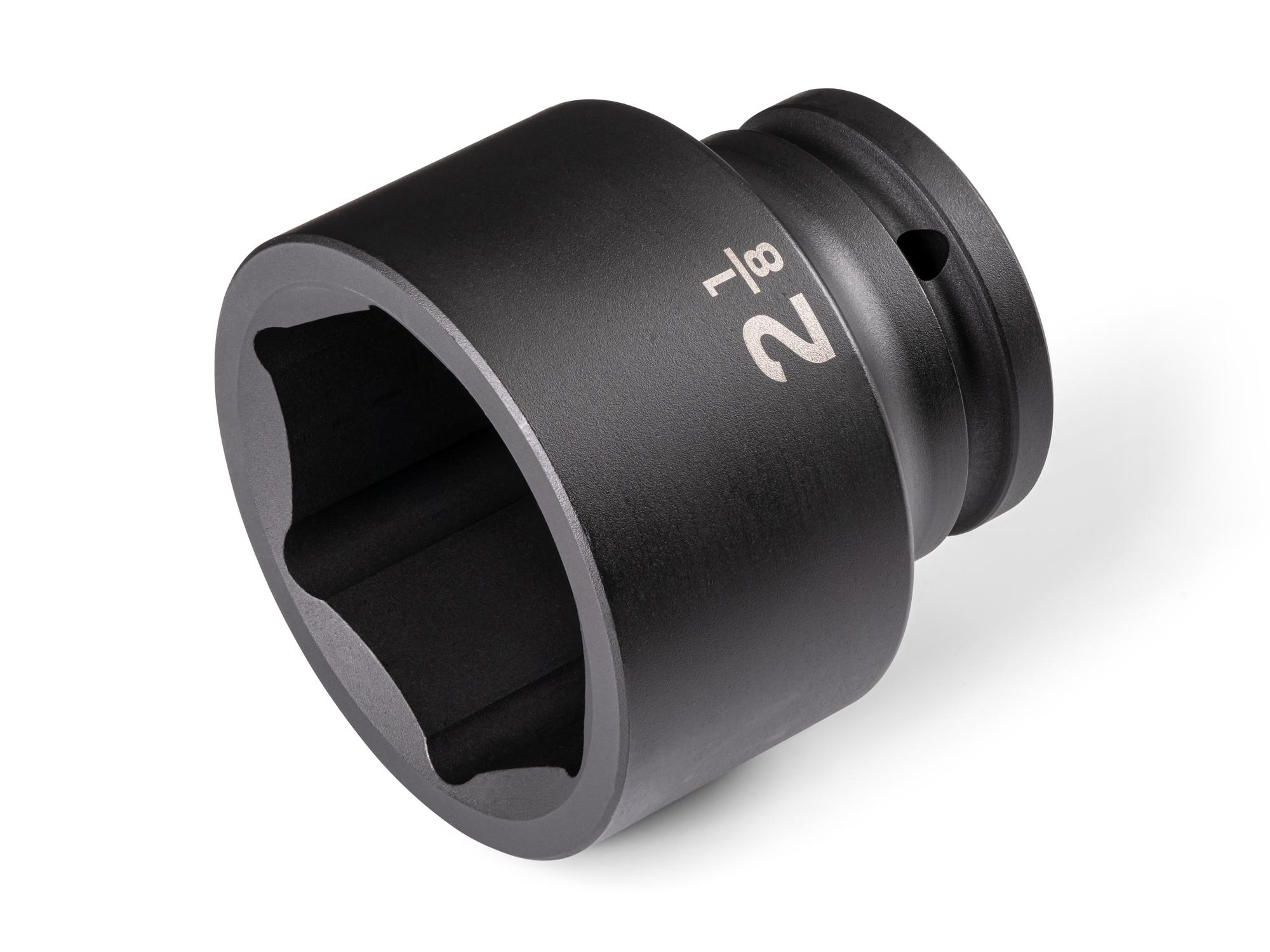 Front-right angle view of Tekton impact drive 6-point socket. Item #SID32054