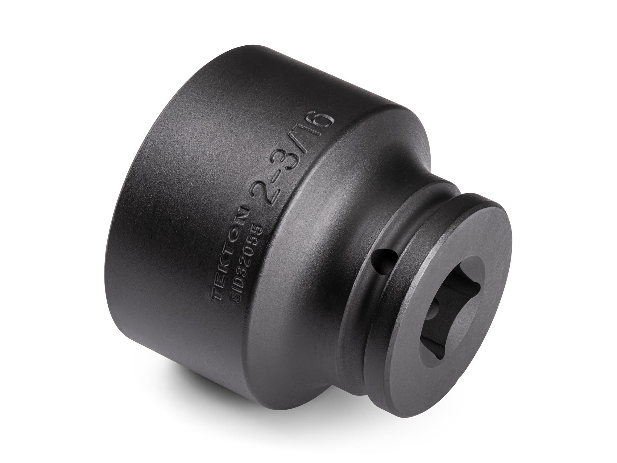 Back angle view of Tekton impact drive 6-point socket. Item #SID32055
