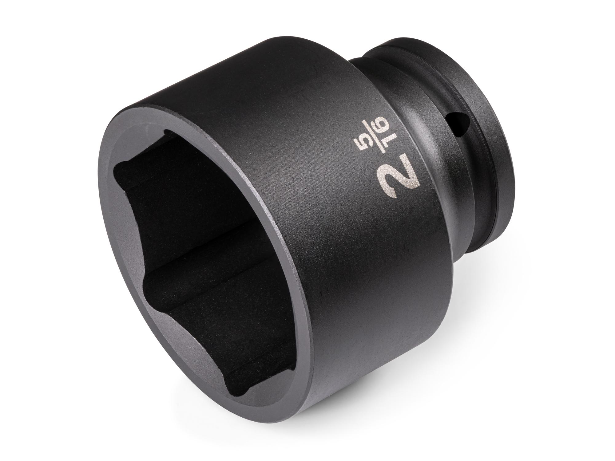 Front-right angle view of Tekton impact drive 6-point socket. Item #SID32059