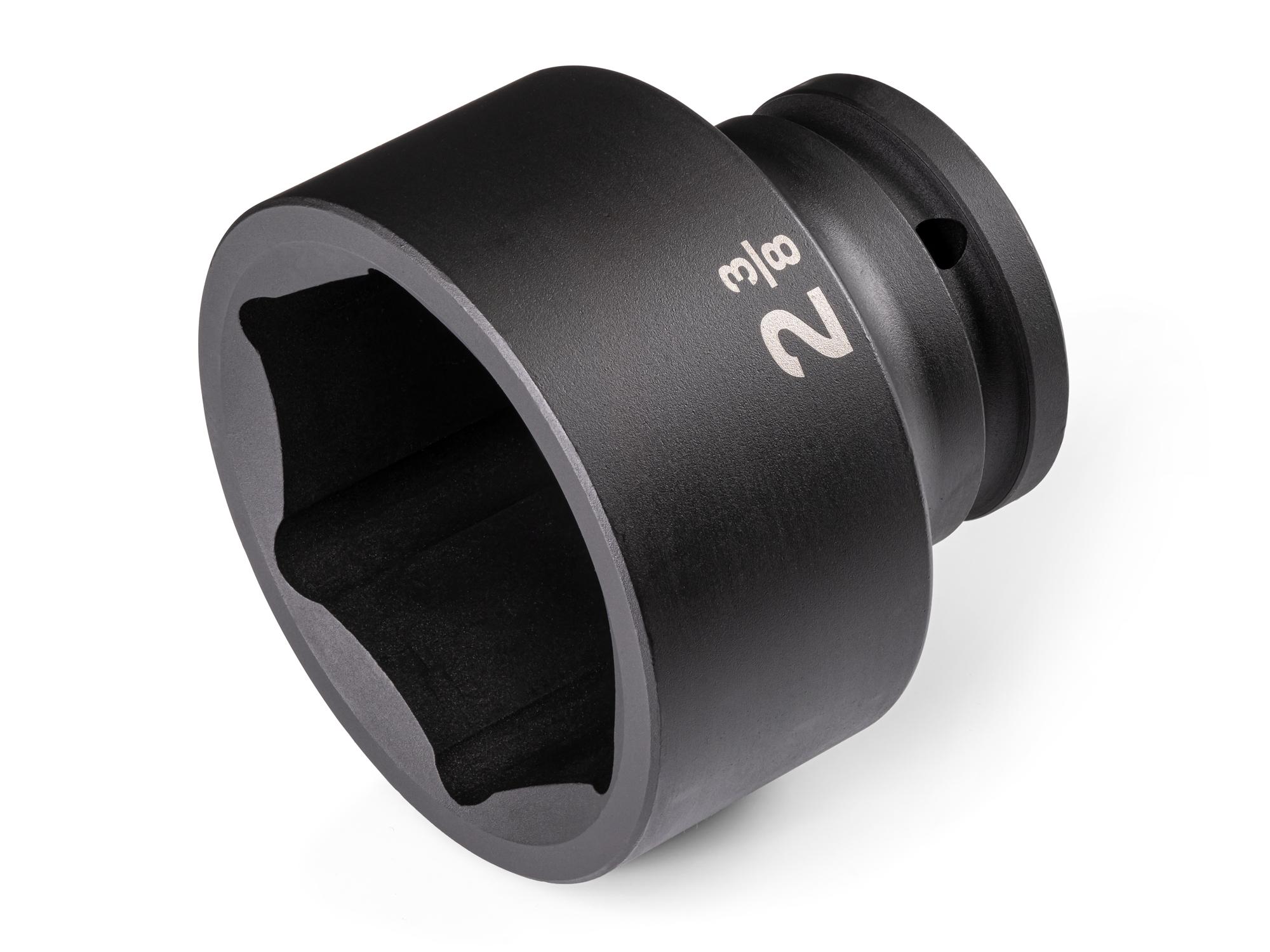 Front-right angle view of Tekton impact drive 6-point socket. Item #SID32060
