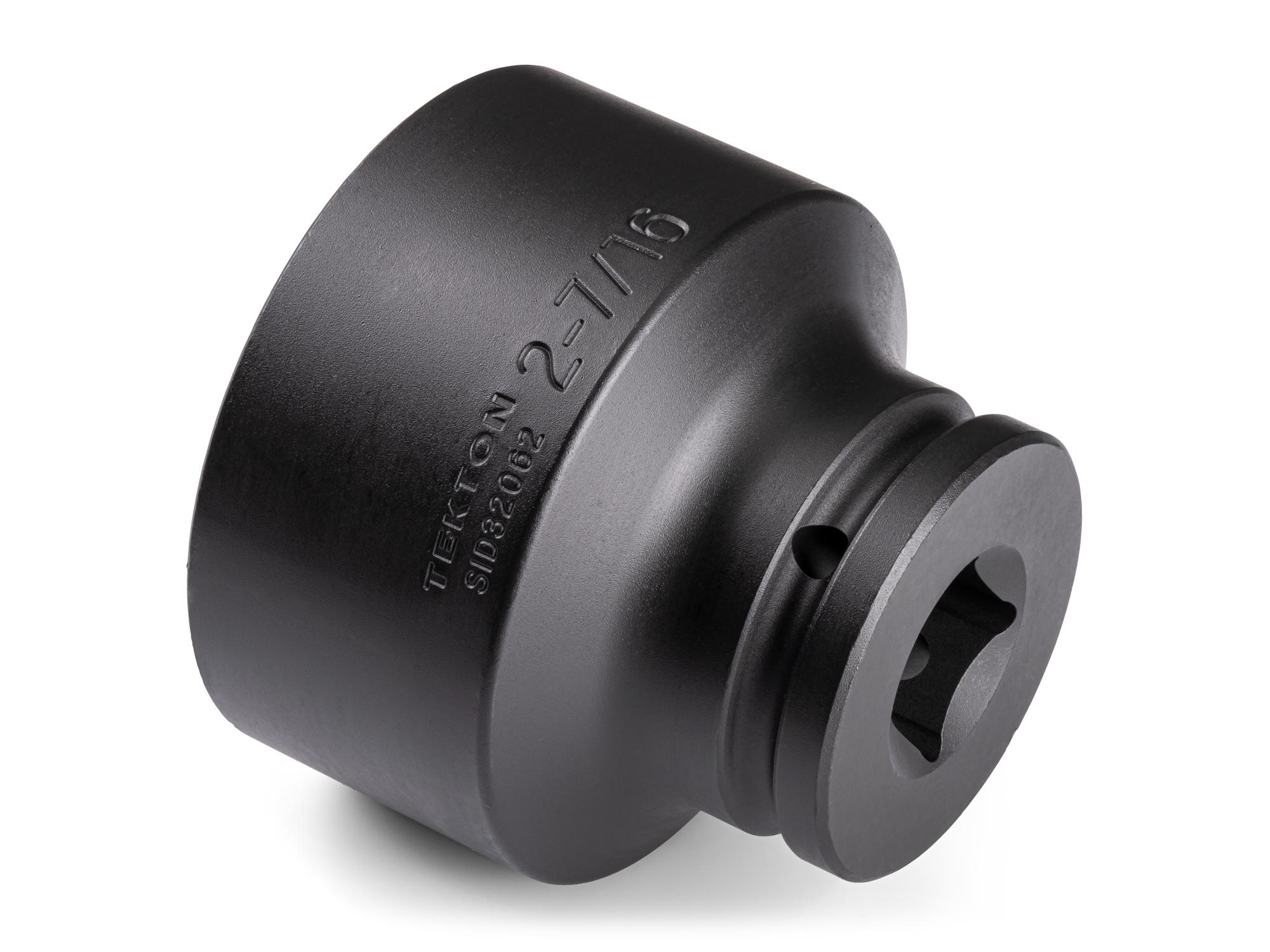 Back angle view of Tekton impact drive 6-point socket. Item #SID32062