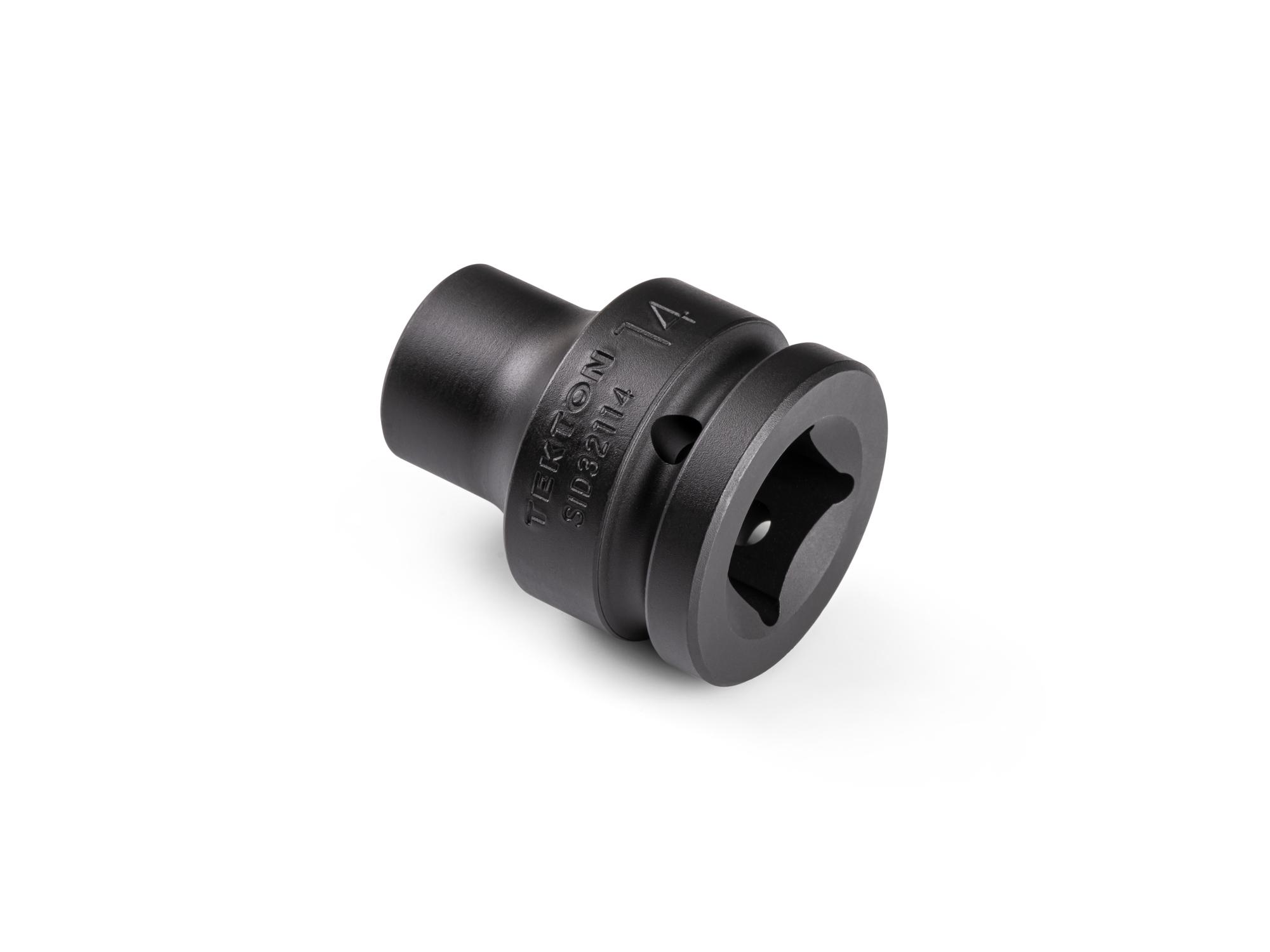 Back angle view of Tekton impact drive 6-point socket. Item #SID32114