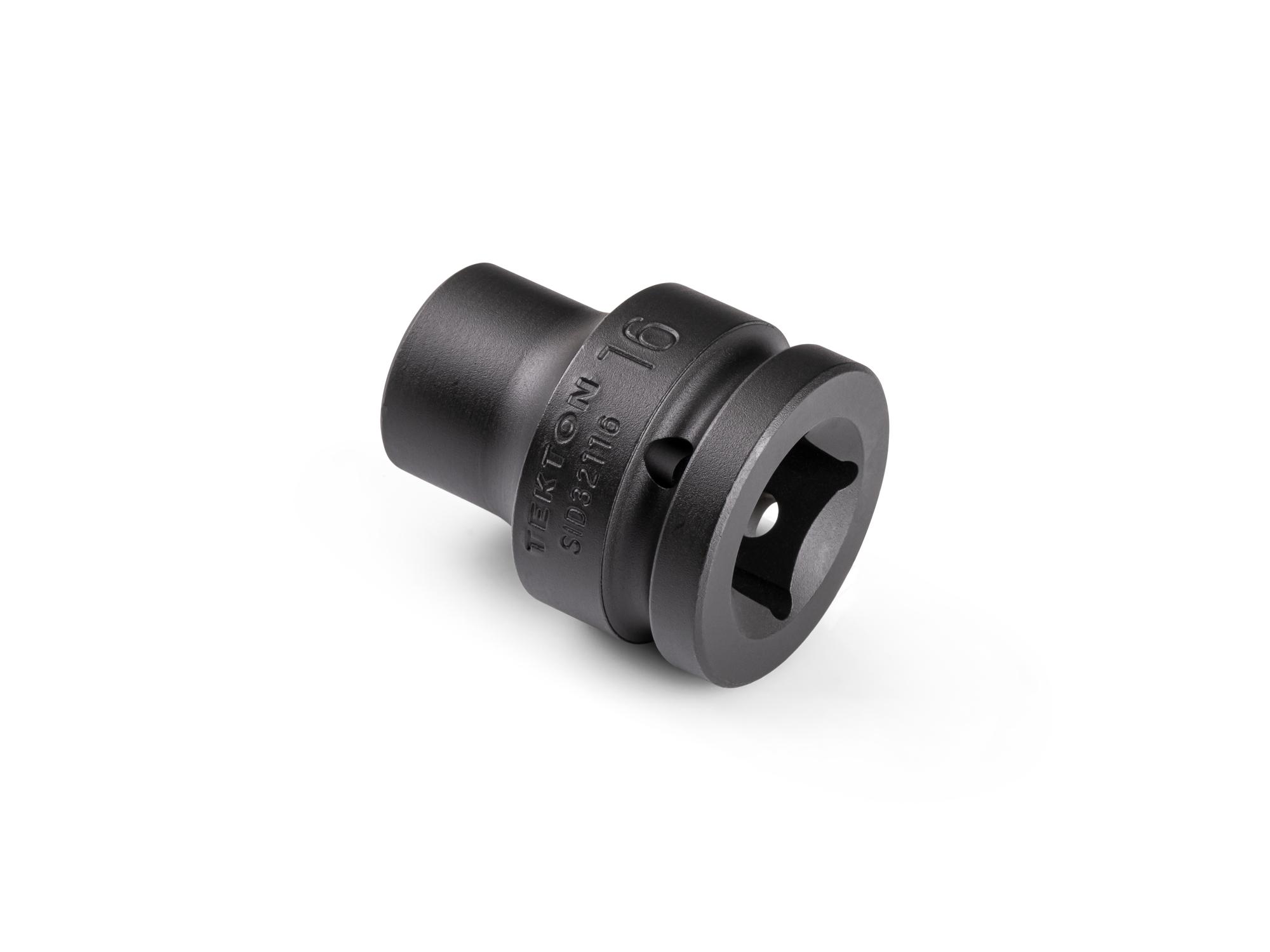 Back angle view of Tekton impact drive 6-point socket. Item #SID32116